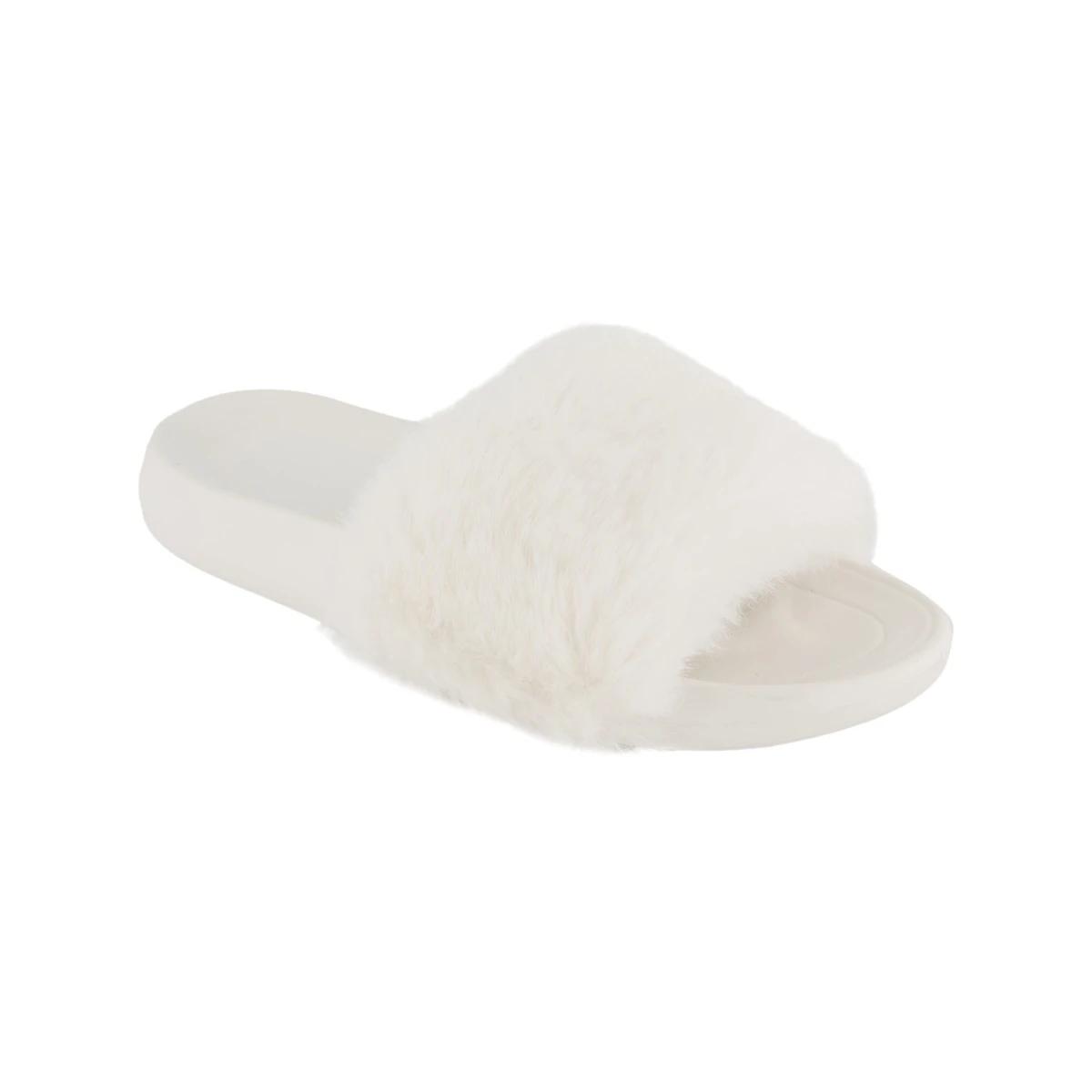 1 One Band Slipper Slides WHITE, 1 of 3