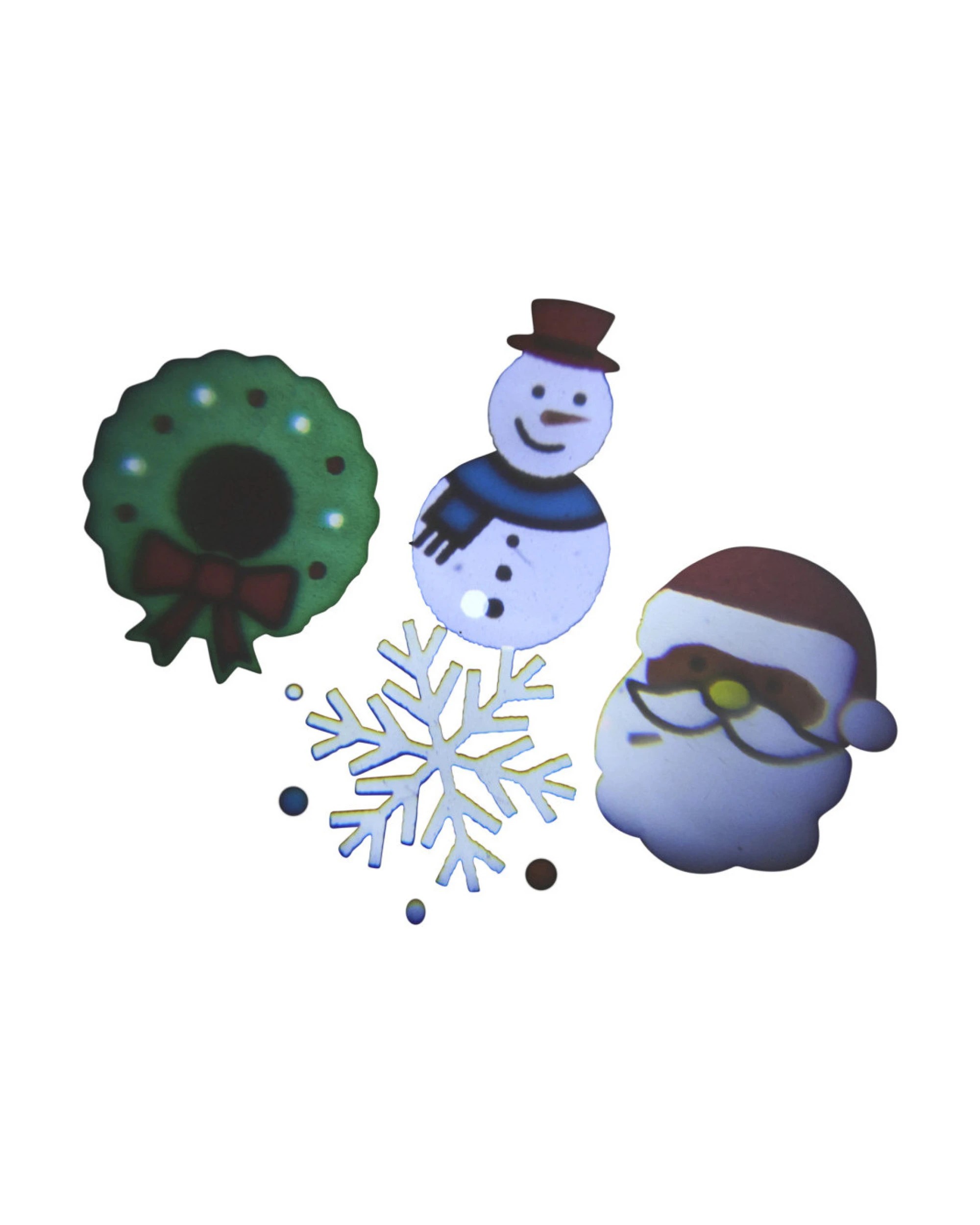 3 Christabelle Christmas Tree Topper Santa With Movement Images Lights Snow And Music, 3 of 3