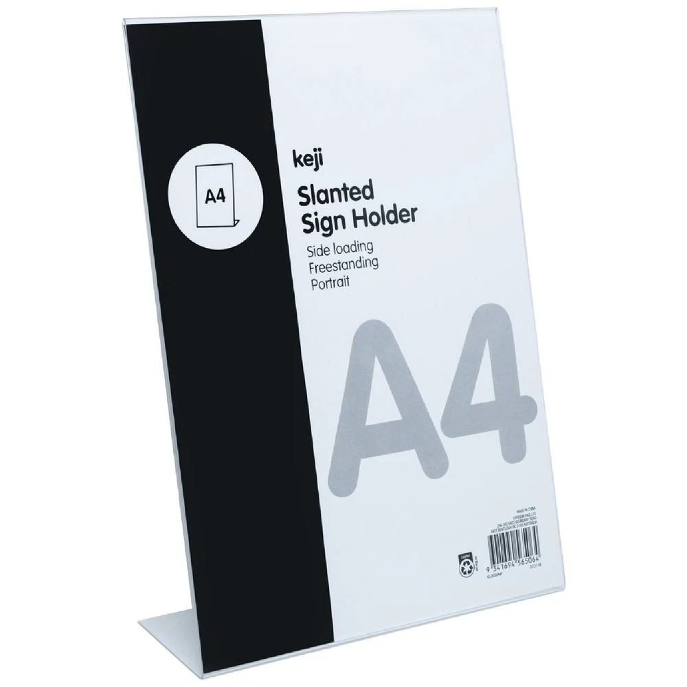 1 Keji A4 Slanted Sign Holder Portait, 1 of 3