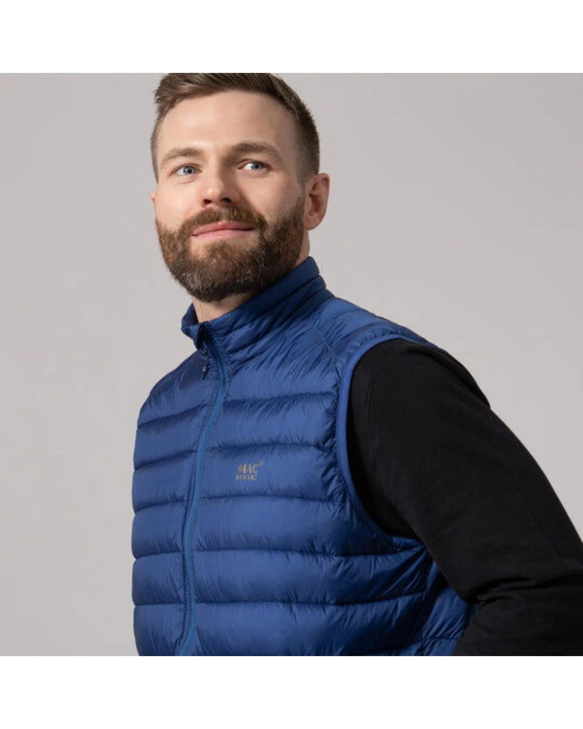 6 Mac In A Sac Synergy Packable Men's Thermolite Vest BLUE, 6 of 8