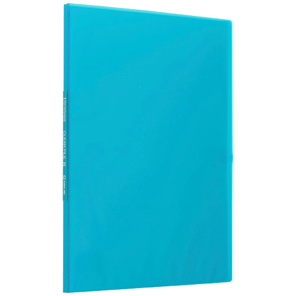 1 King Jim Fixed Display Book 20 Pockets Gloss Blue, 1 of 3