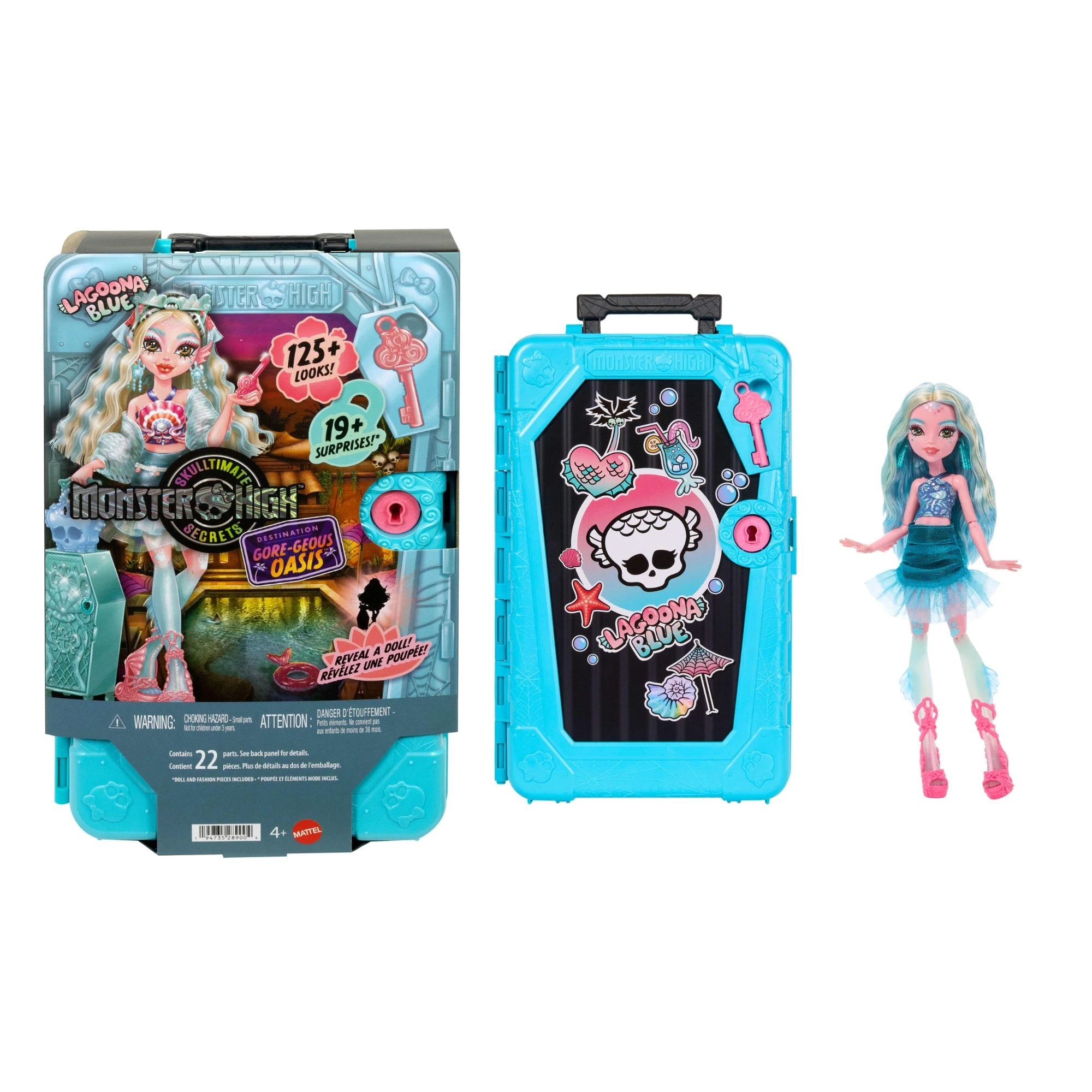 1 Monster High Skulltimate Secrets Gore-geous Oasis Lagoona Blue Playset, 1 of 6