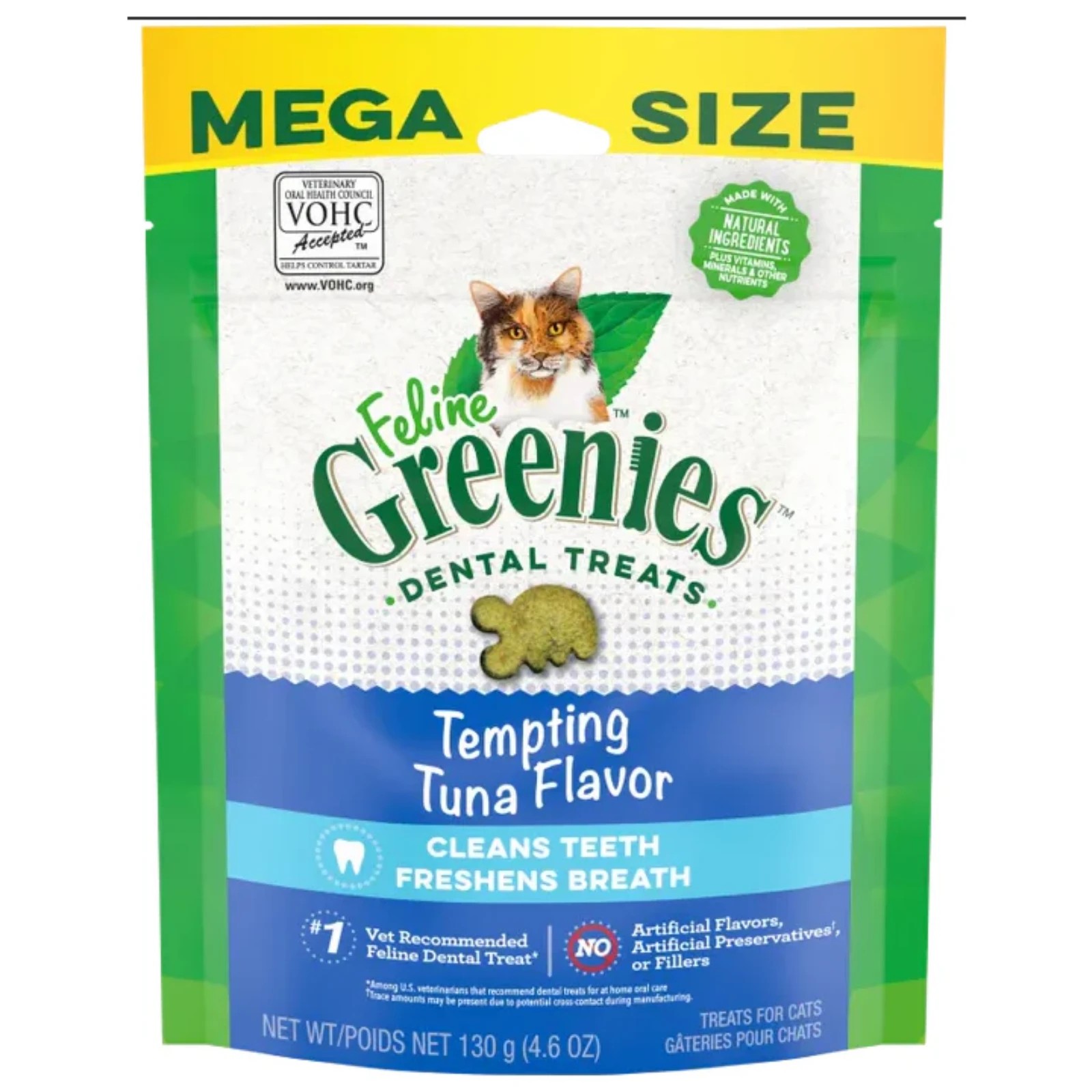 1 Greenies Cat Treat Dental Tuna 130g, 1 of 7