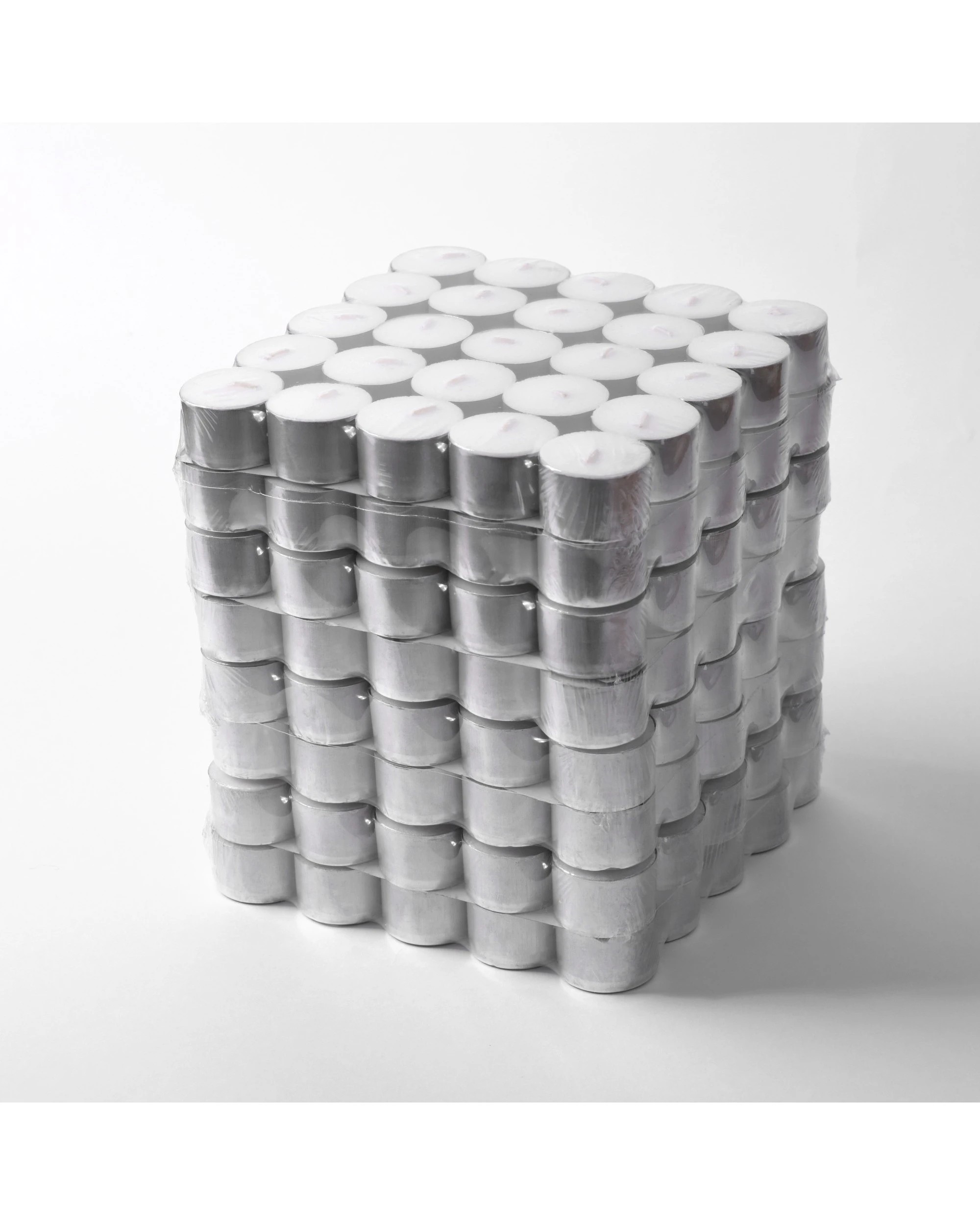 5 Cadence & Co. Aluminum Cup Tealight Candle Set 200 - White, 5 of 6