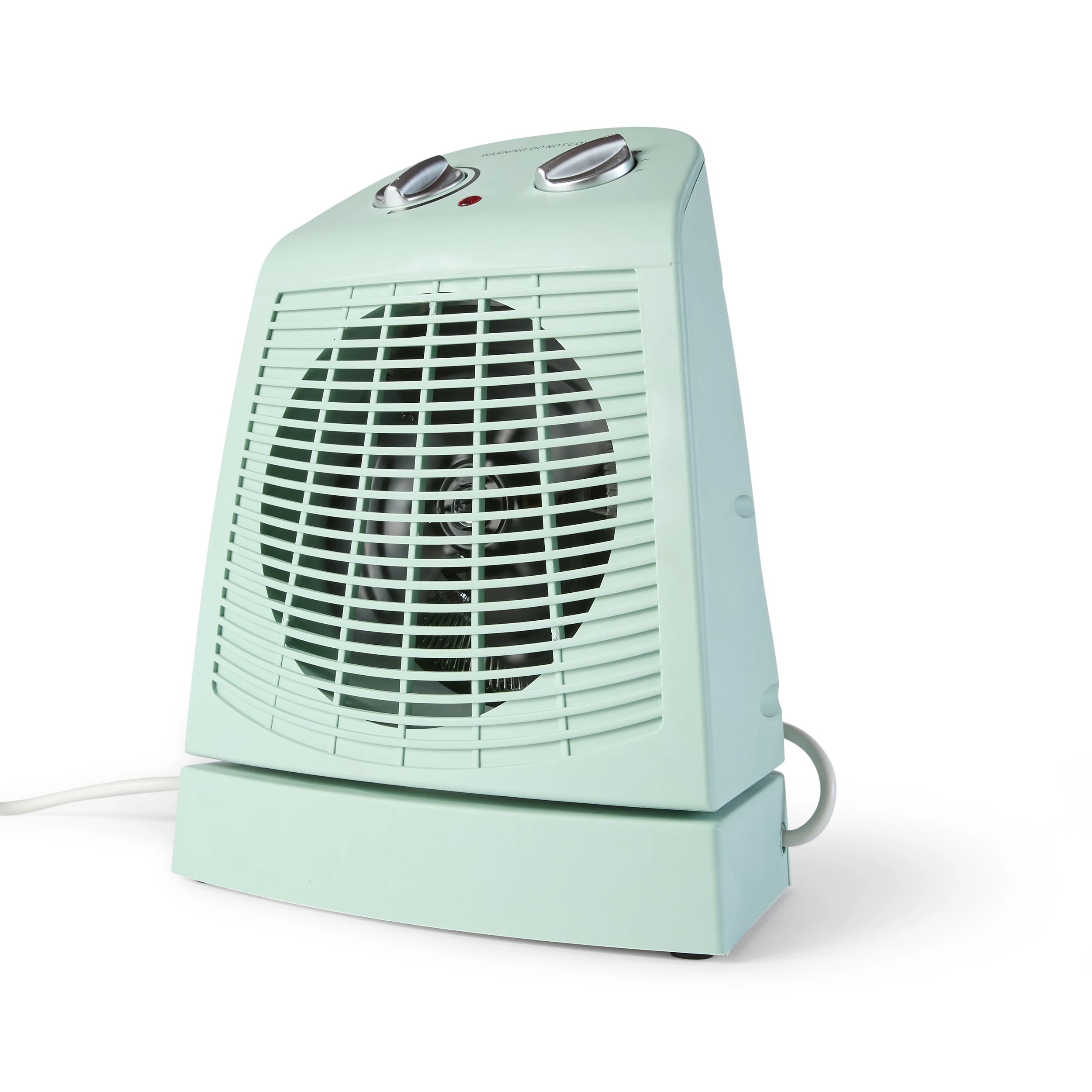 1 Oscillating Fan Heater - Green, 1 of 7