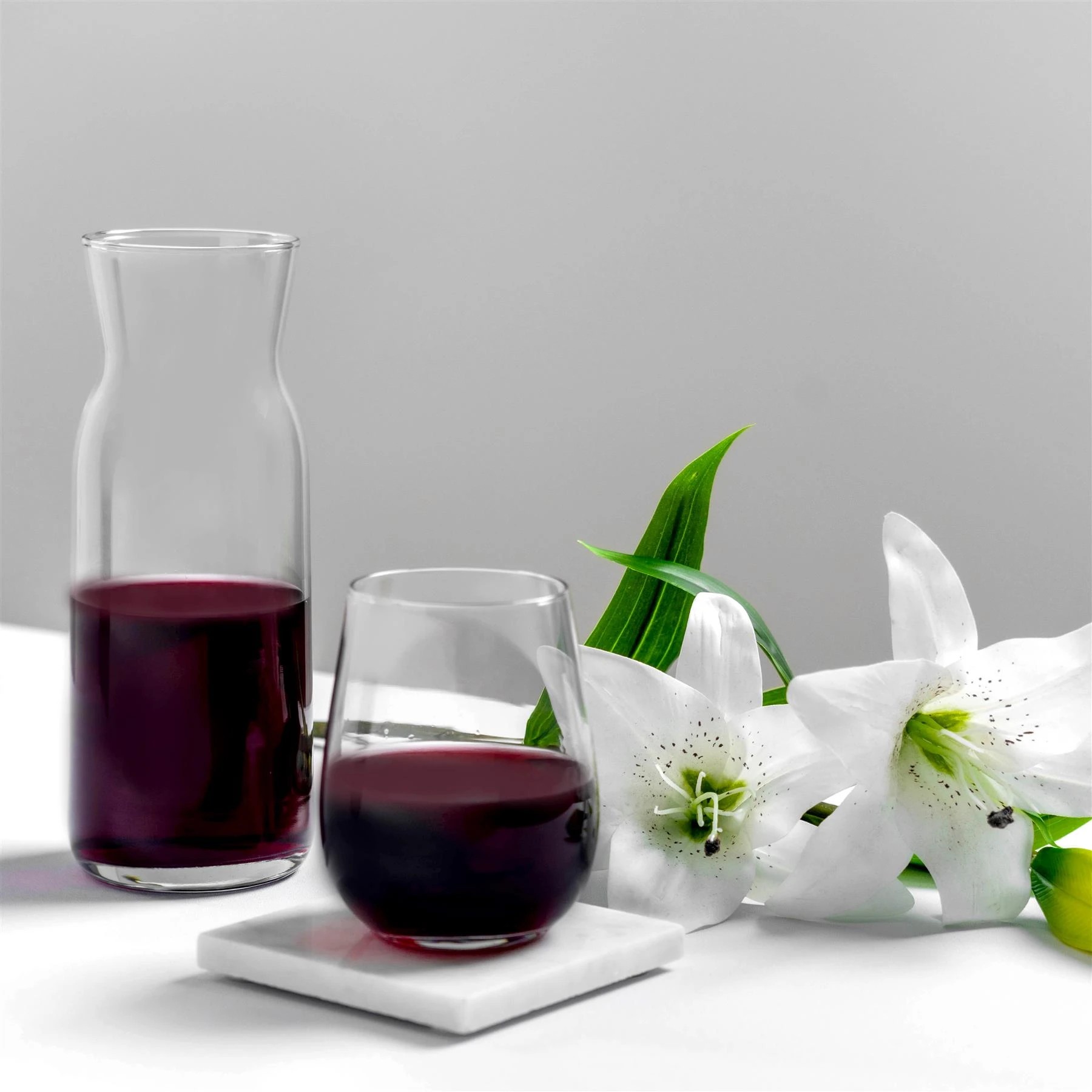 6 LAV 12 Piece Gaia Stemless White Wine Glasses Set - Modern Glass Goblets Tumblers - 360ml - Clear, 6 of 7