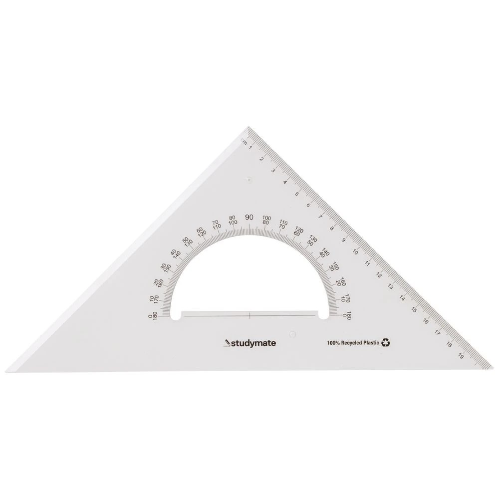 1 Studymate 32cm 45 Degrees Set Square, 1 of 2