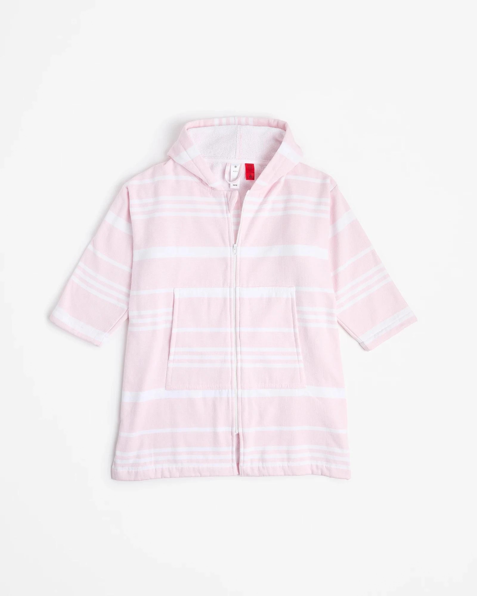 4 Target Henley Kids  Zip Thru Hooded Towel - Pink, 4 of 6