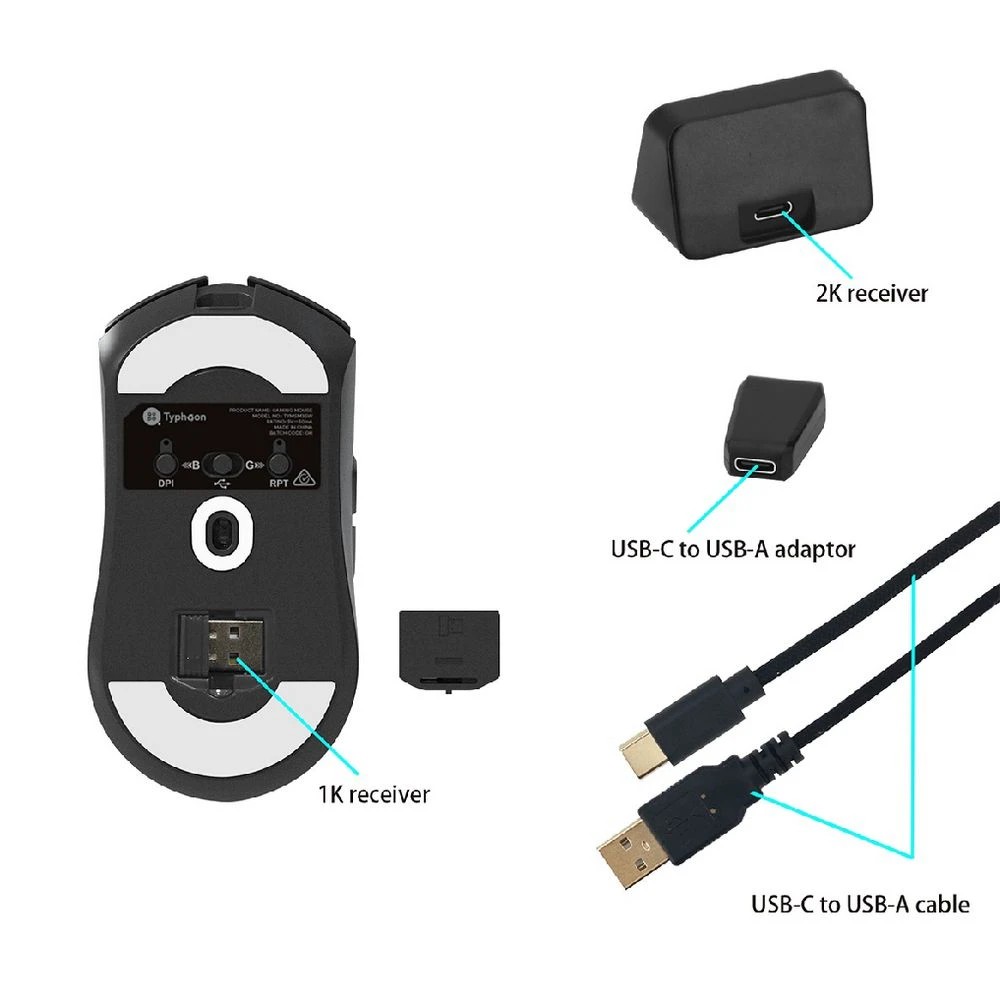 4 Typhoon Ultimate Wireless Lightweight Gaming Mouse, 4 of 7