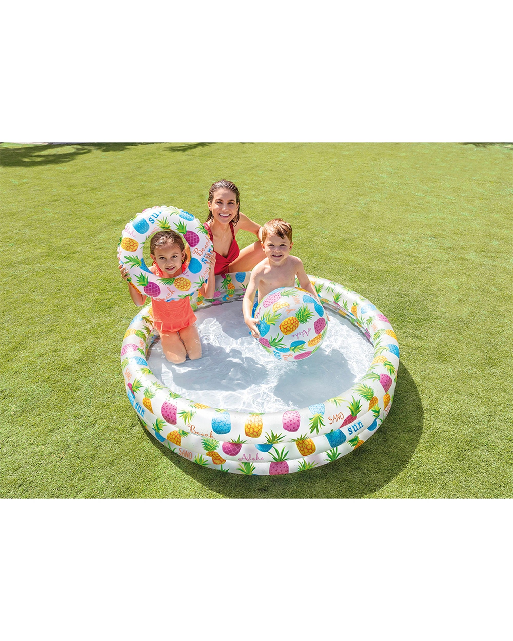 2 Intex Pineapple Splash Swimming Pool Set - Multi, 2 of 5