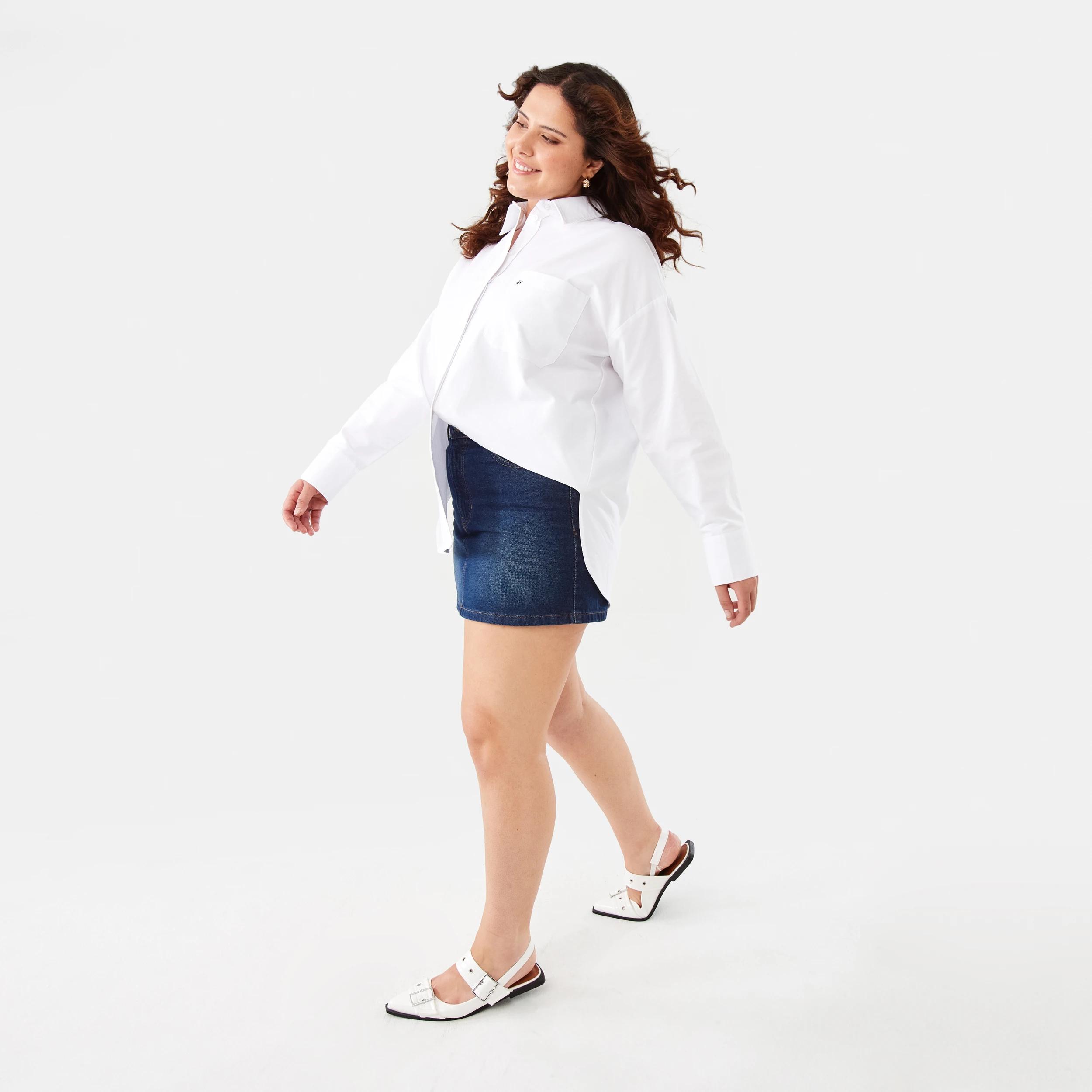 3 Long Sleeve Oxford Shirt White, 3 of 7