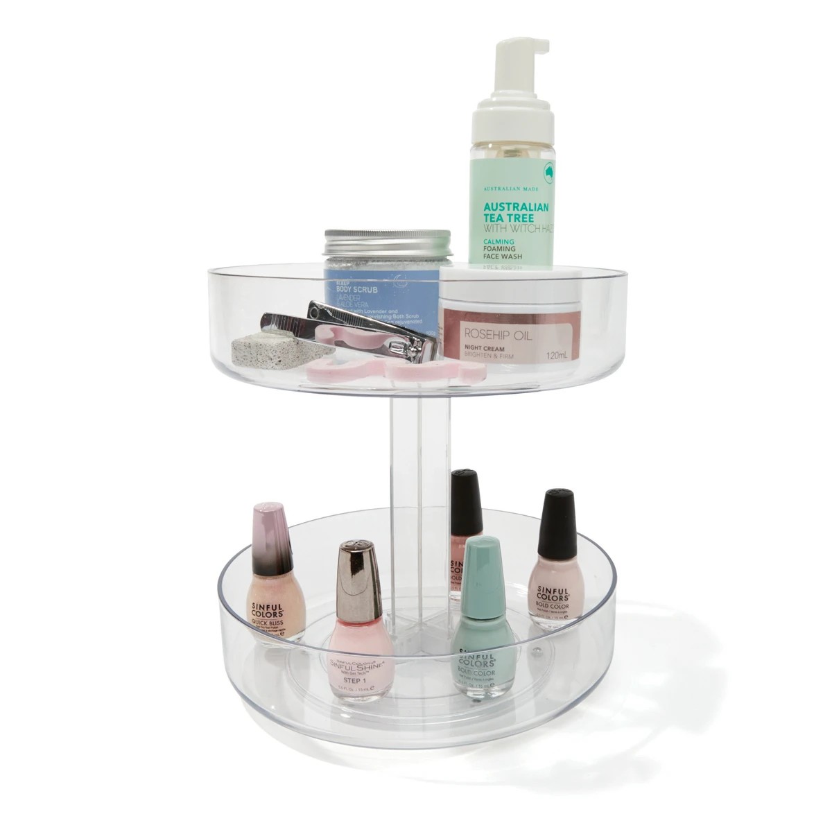 1 2 Tier Round Turntable, 1 of 5