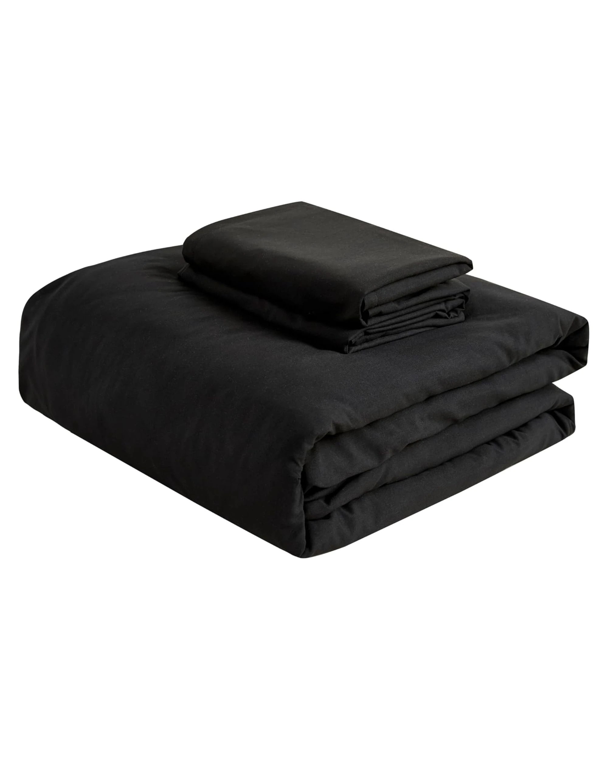 6 CleverPolly 100% Vintage Washed Microfibre Fitted Sheet Set - King Bed - Black, 6 of 6