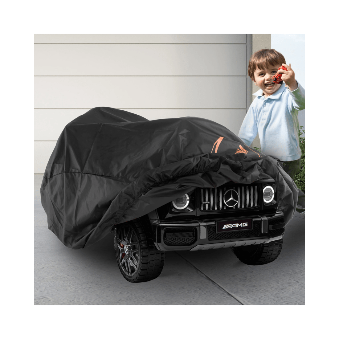 4 Kahuna Kids Ride On Cover - Black, 4 of 5