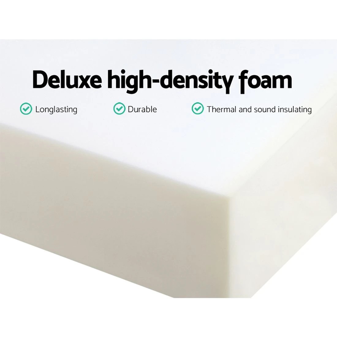 3 Giselle Bedding Foldable Mattress Folding Foam Trifold - Green, 3 of 6