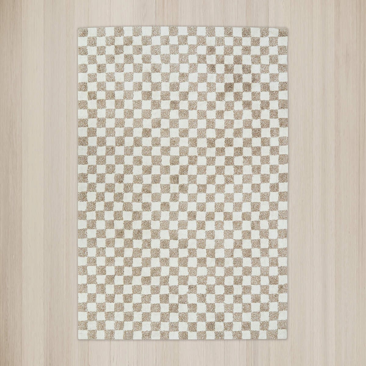 2 Checkerboard Rug - Beige, Large - 235cm x 160cm, 2 of 7