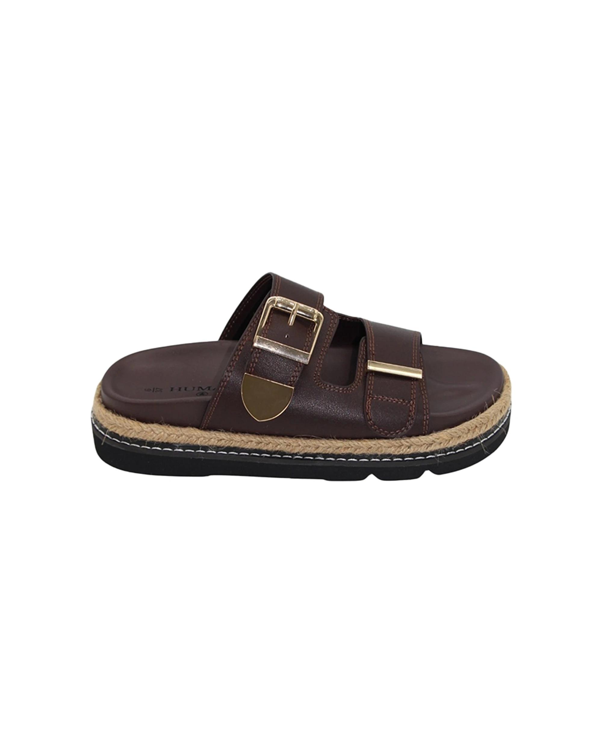 1 Human Shoes Milani Women's Platform Sandals Adjustable Padded Choc CHOC, 1 of 6