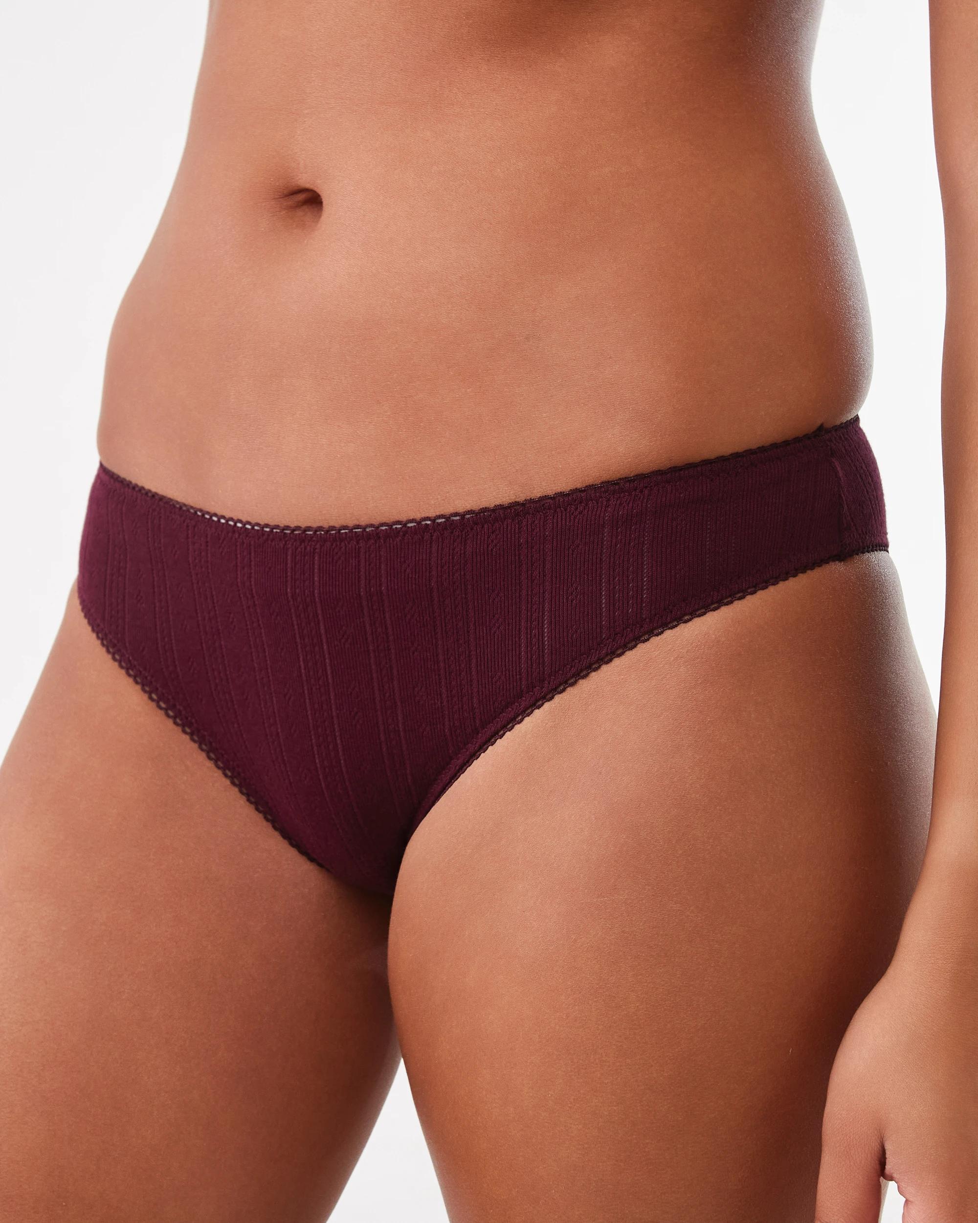 7 3 Pack Pointelle Cheeky Bikini Briefs Vlvt Ditsy, 7 of 10