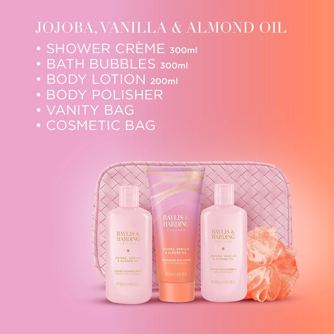 3 Baylis & Harding Signature Collection: Luxury Vanity and Cosmetic Bag Set - Jojoba, Vanilla and Almond Oil, 3 of 4