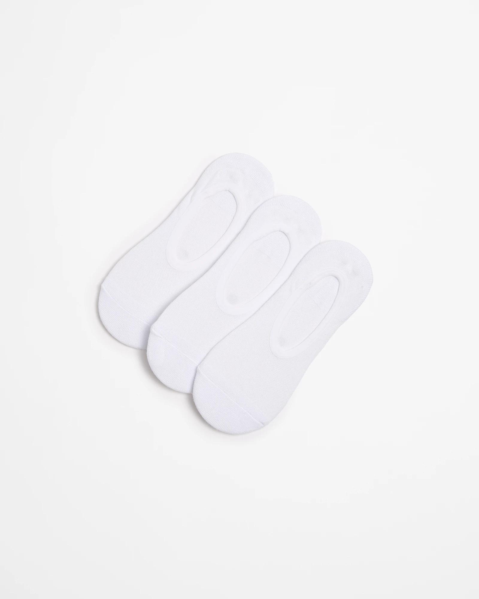 1 Target Active Bamboo 3 Pack No Show Mesh Socks WHITE, 1 of 3