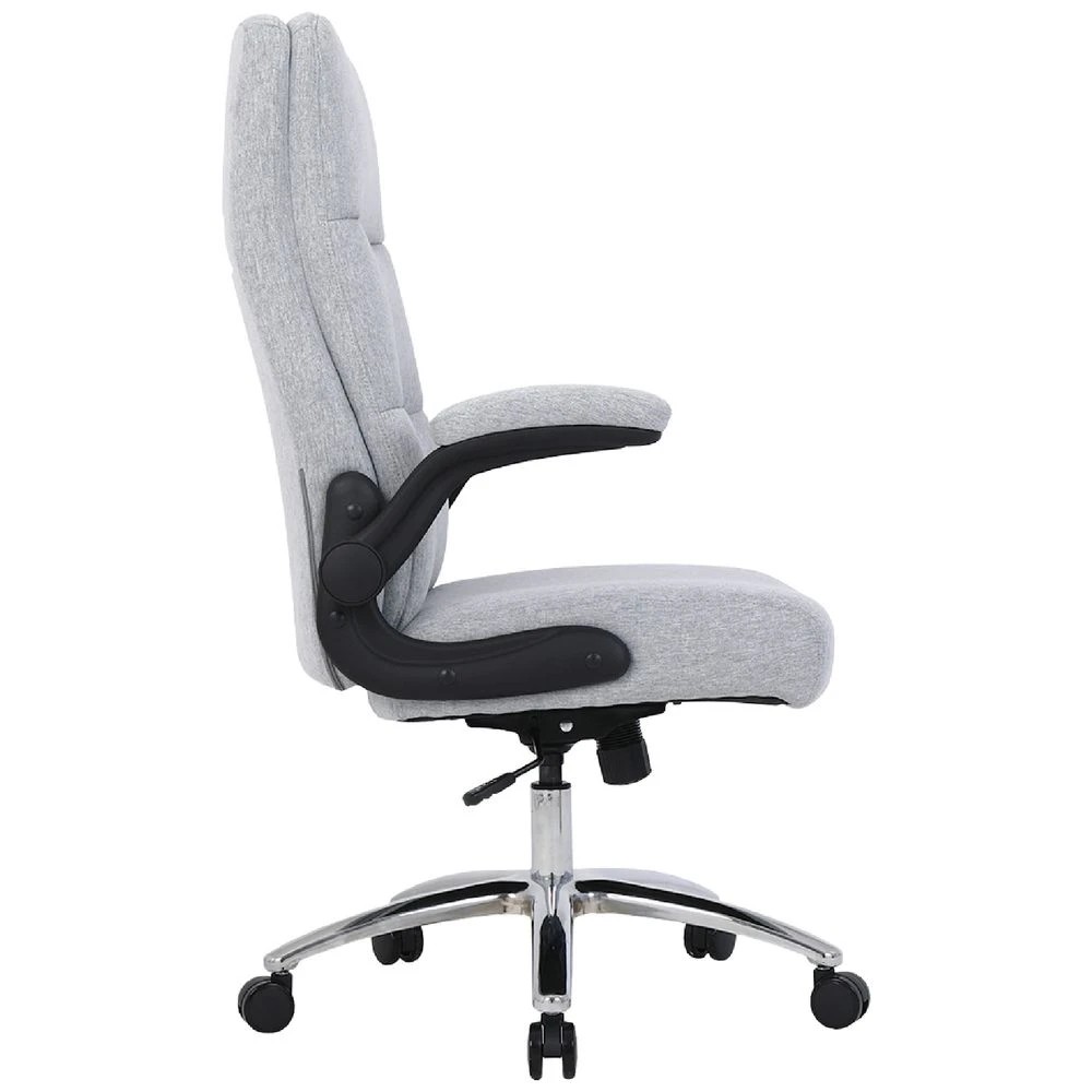 2 J.Burrows Stanton Fabric Chair Grey Ergonomic Chairs and Desk Chairs, 2 of 10