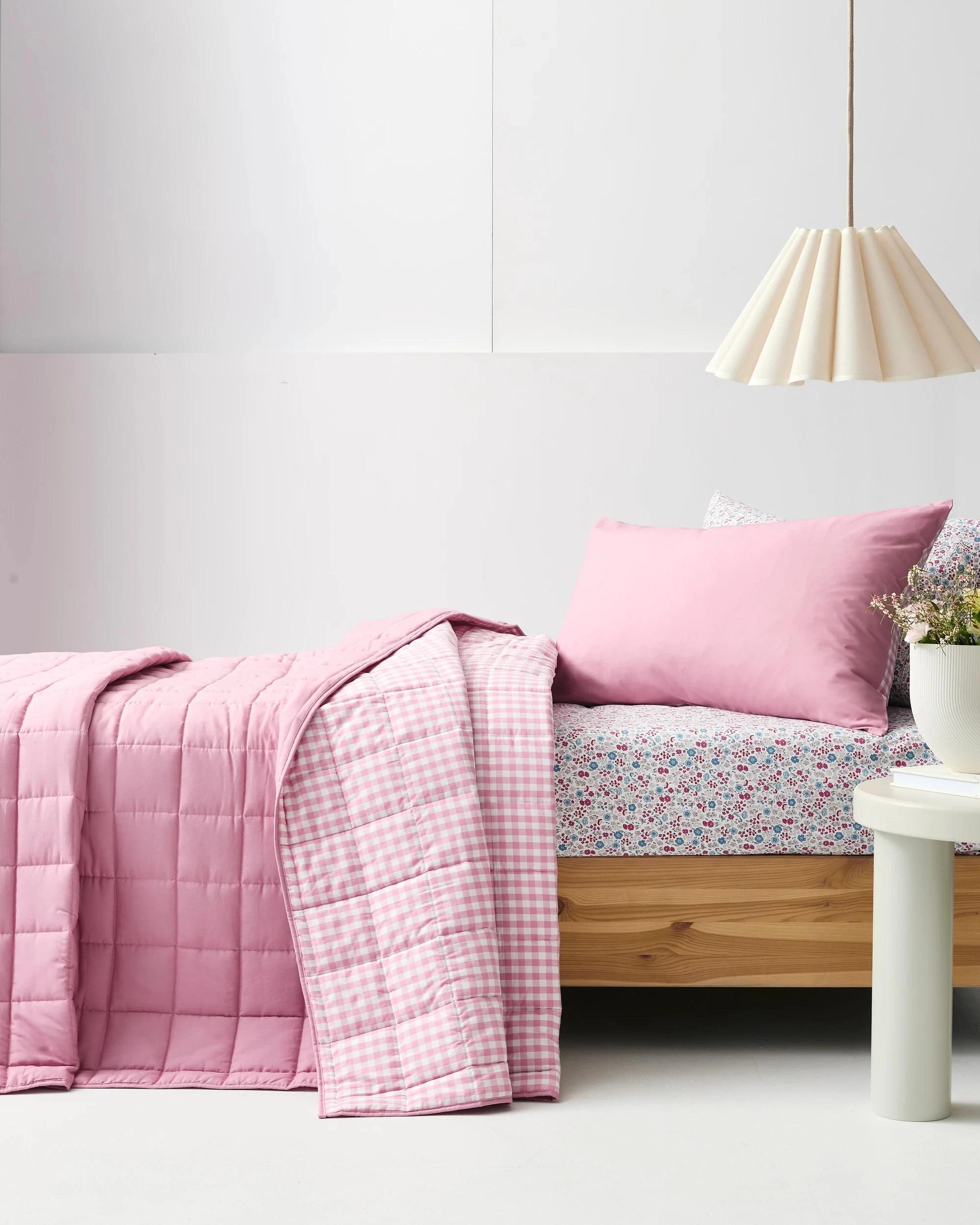 2 Target Parker Gingham Comforter Set - Queen Bed - Pink, 2 of 10