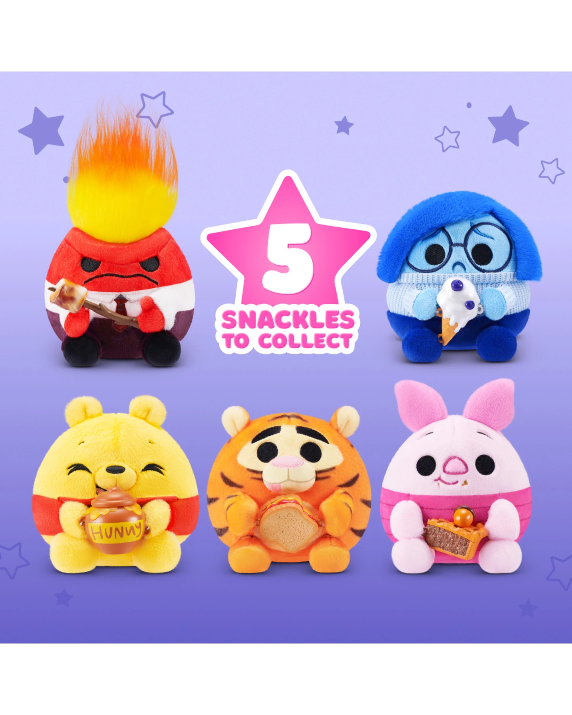 5 12cm Disney ZURU Snackles Plush Toy - Assorted, 5 of 10