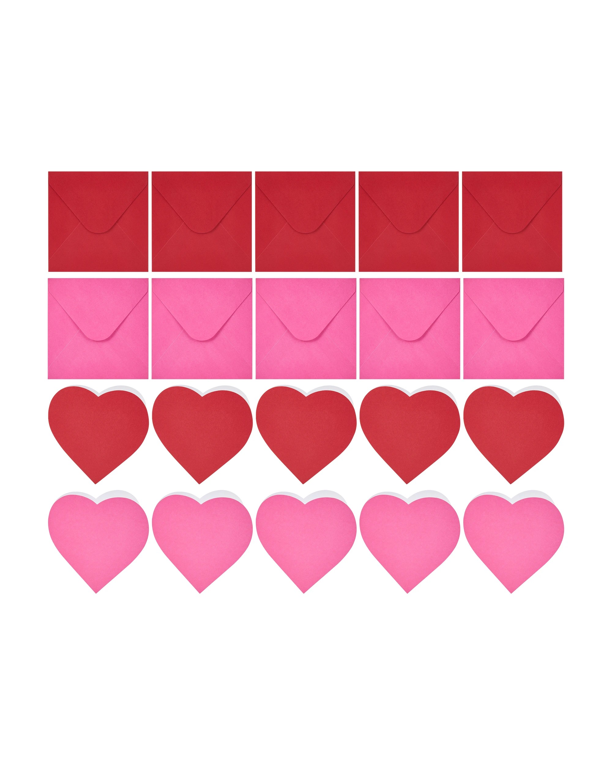 2 10 Pack Valentine's Day Heart Cards and Envelopes, 2 of 4