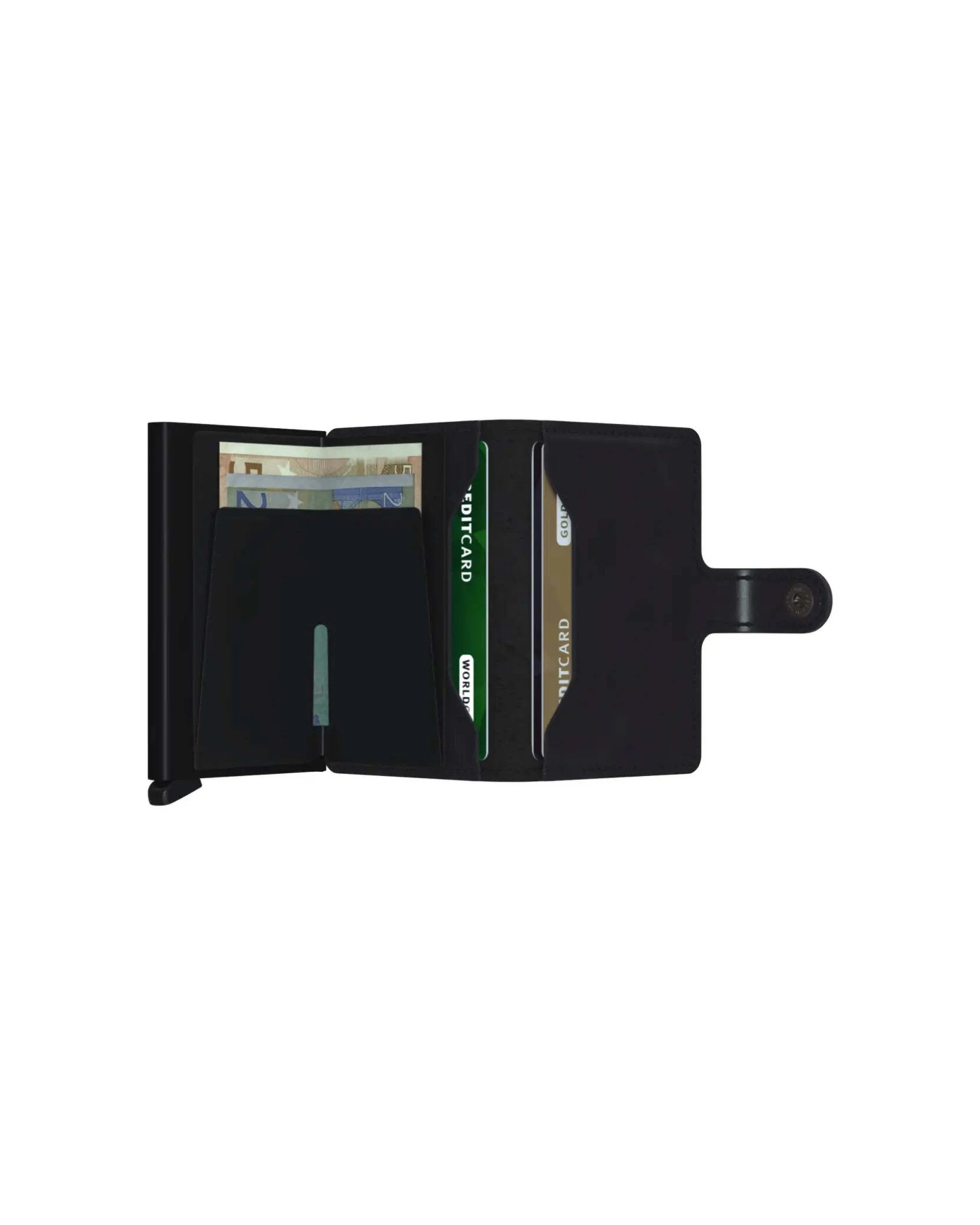 3 Secrid Miniwallet Compact RFID Wallet Aluminium Leather RFID Protection Compact Vintage - Black, 3 of 4