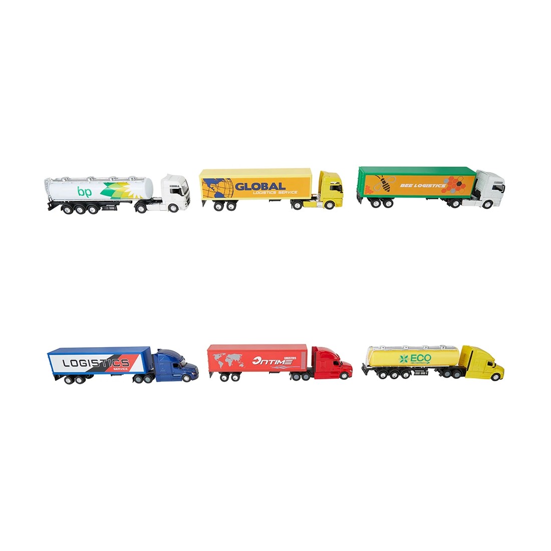 4 Welly 1:64 Scale Diecast Metal Trucks - Assorted, 4 of 10