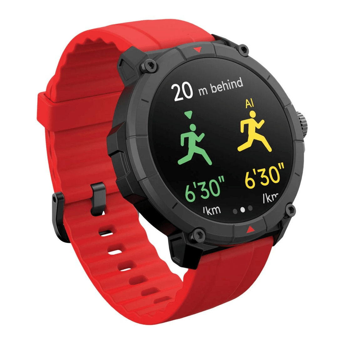 2 Ryze Trek GPS Smart Watch Black and Red, 2 of 4