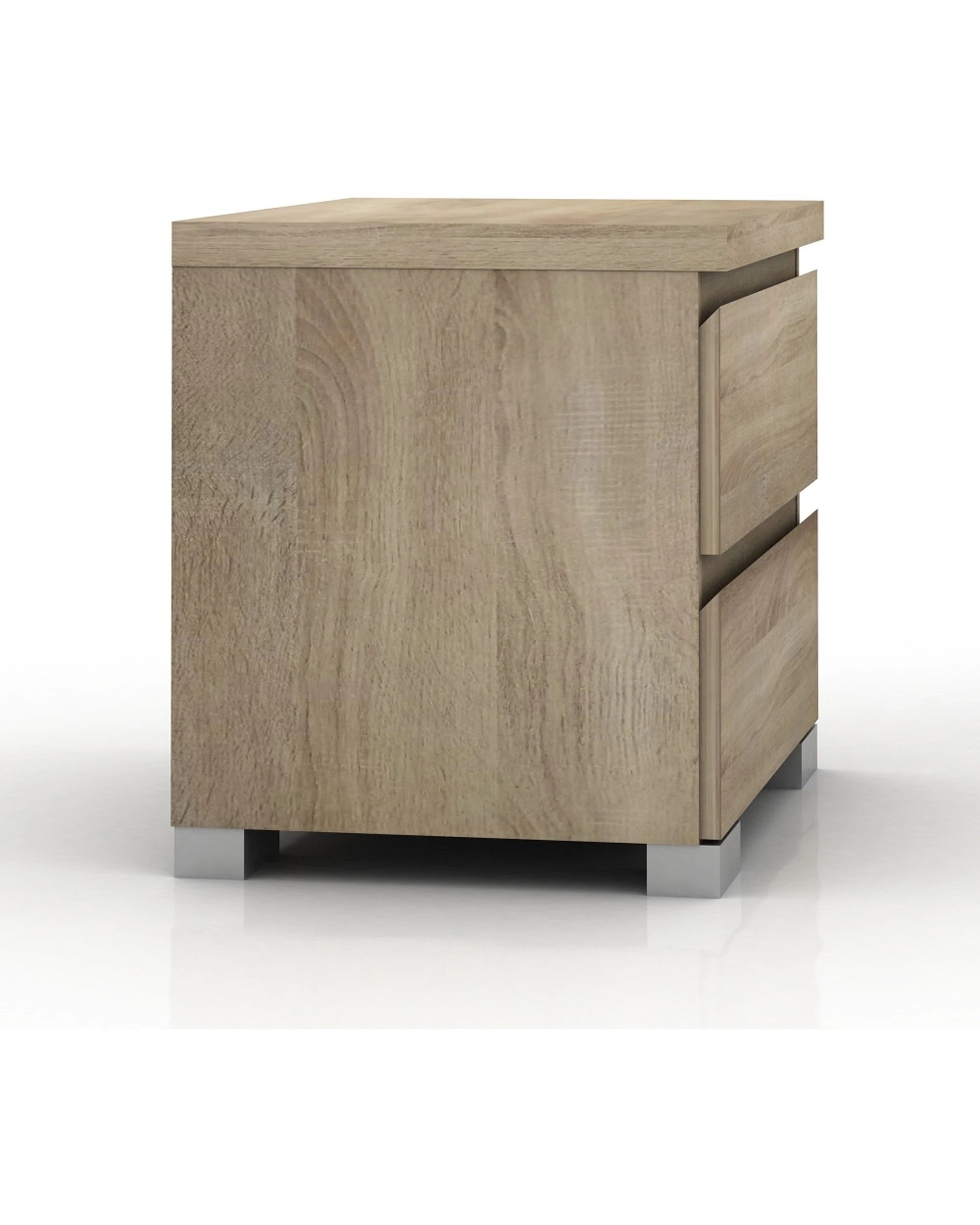 5 Alpine Bay Elara Bedside Table 2 Drawer - Brown, 5 of 7