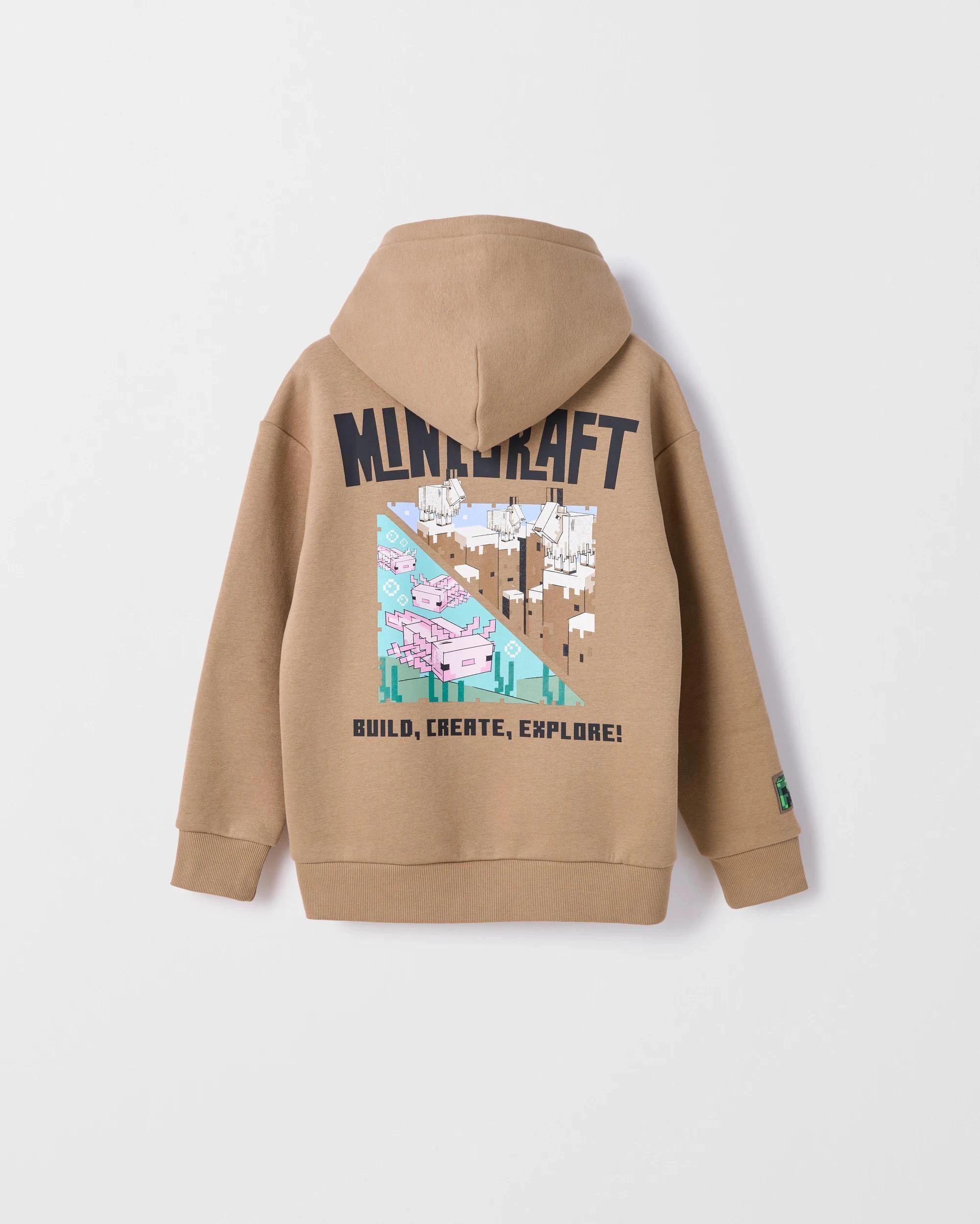 3 Minecraft Australian Cotton Blend Popover Sweat Top BROWN, 3 of 3