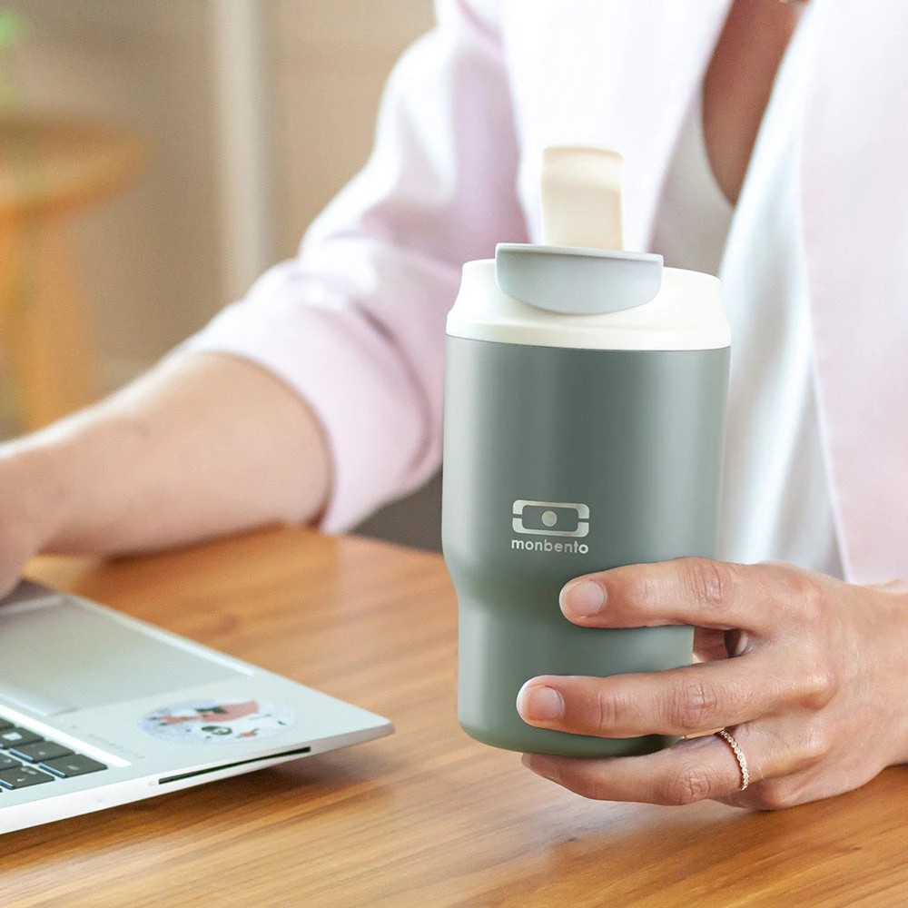 4 Monbento Travel Mug S Natural - Green, 4 of 5
