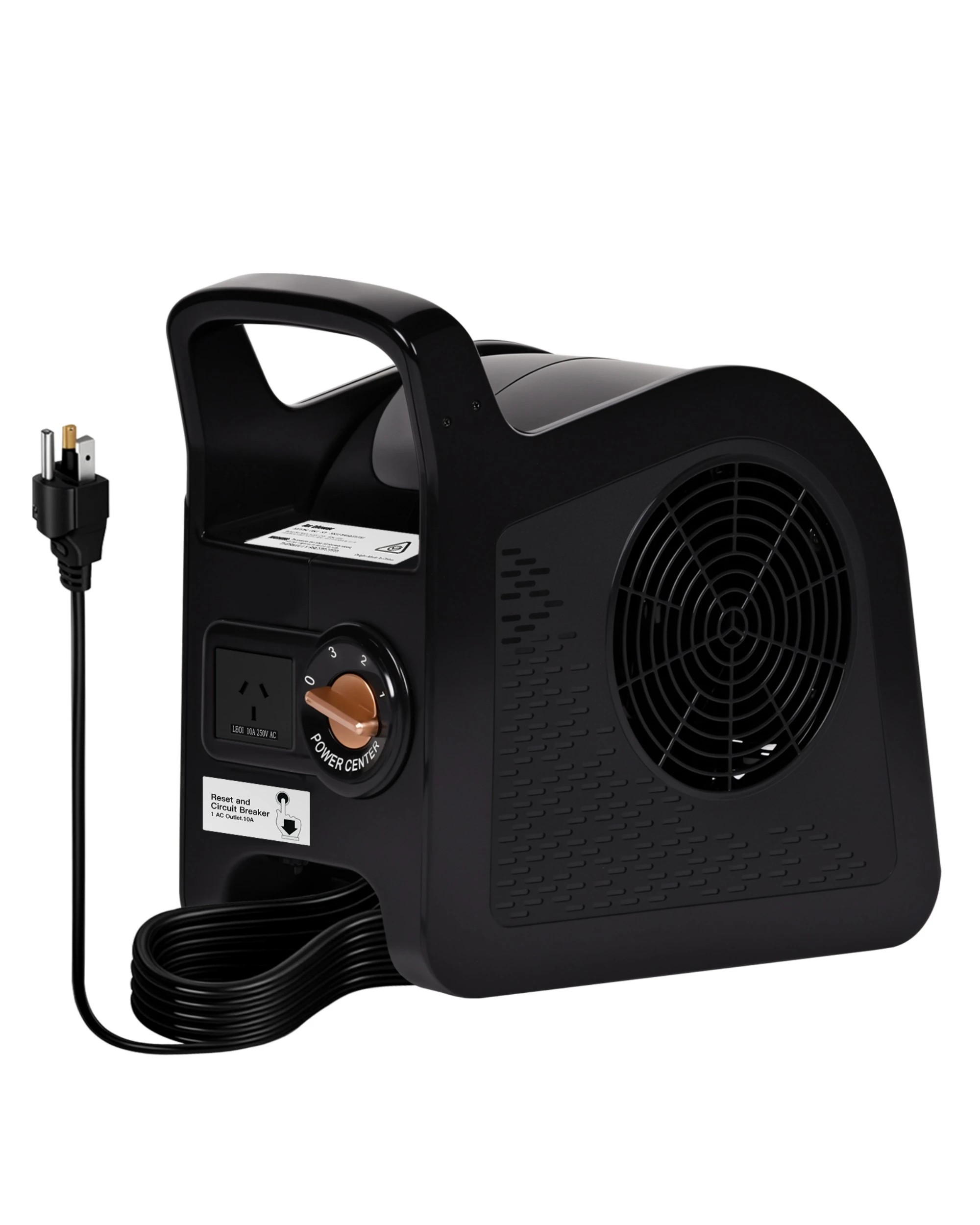 1 Advwin Air Mover Portable Floor Drying Fan High Velocity - Black, 1 of 7
