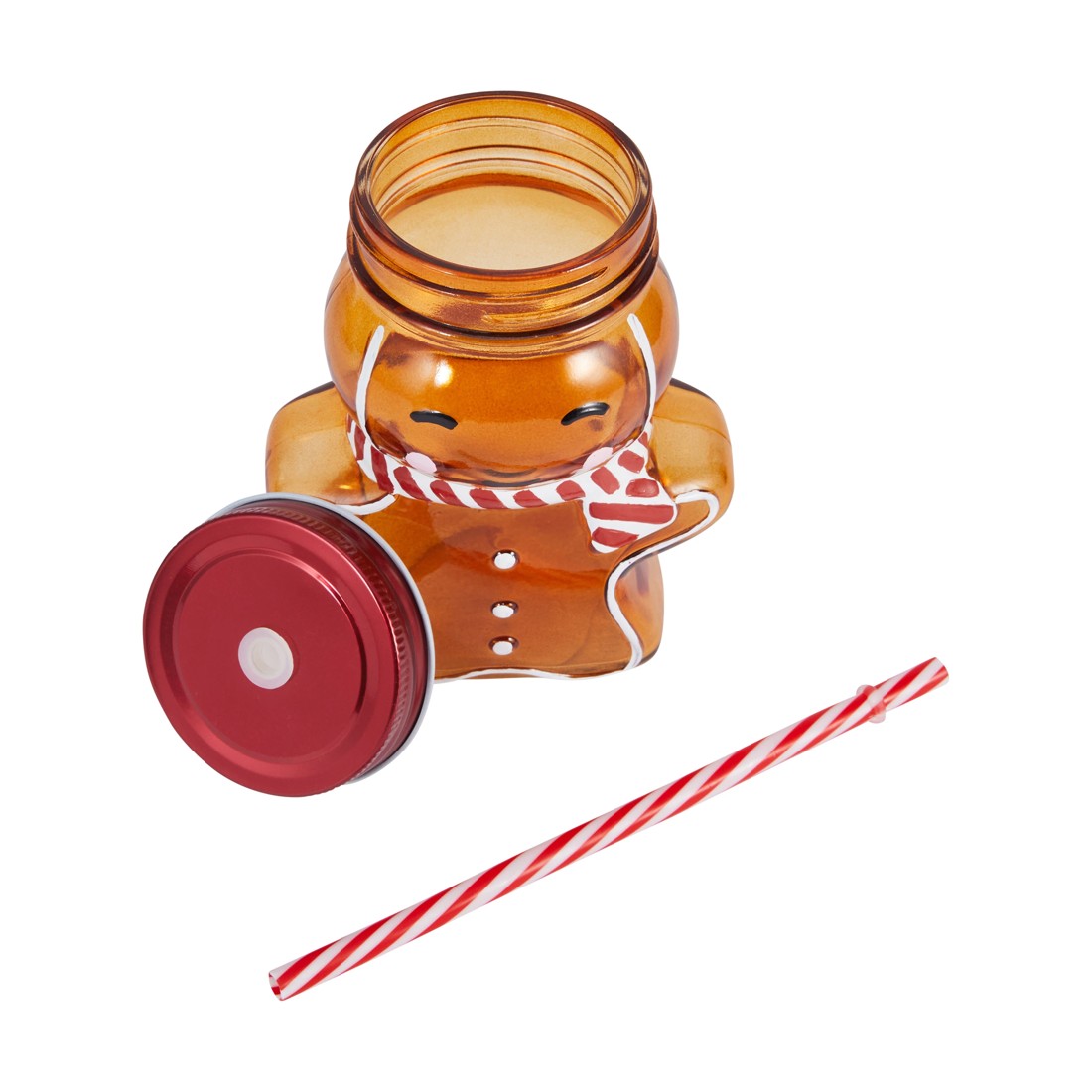 5 Gingerbread Drink Jar & Straw, 5 of 7