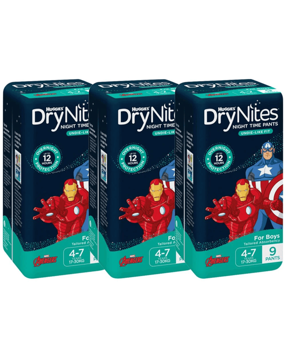 Huggies Pyjama Pants Size 4 Boy 27 Pack