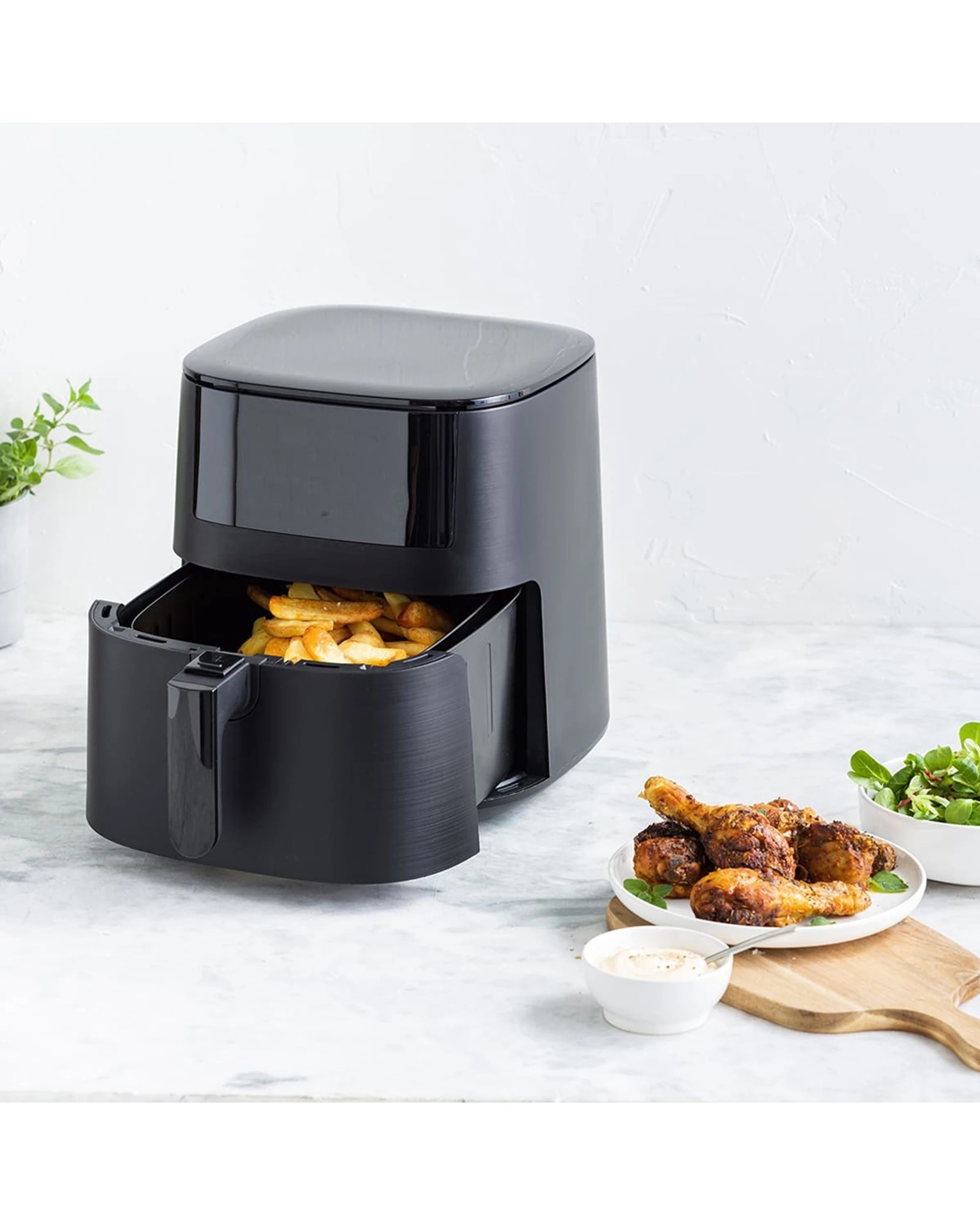 2 Greenpan Bistro 1 Basket Airfryer Home Kitchen Cookware Appliance - Black, 2 of 7