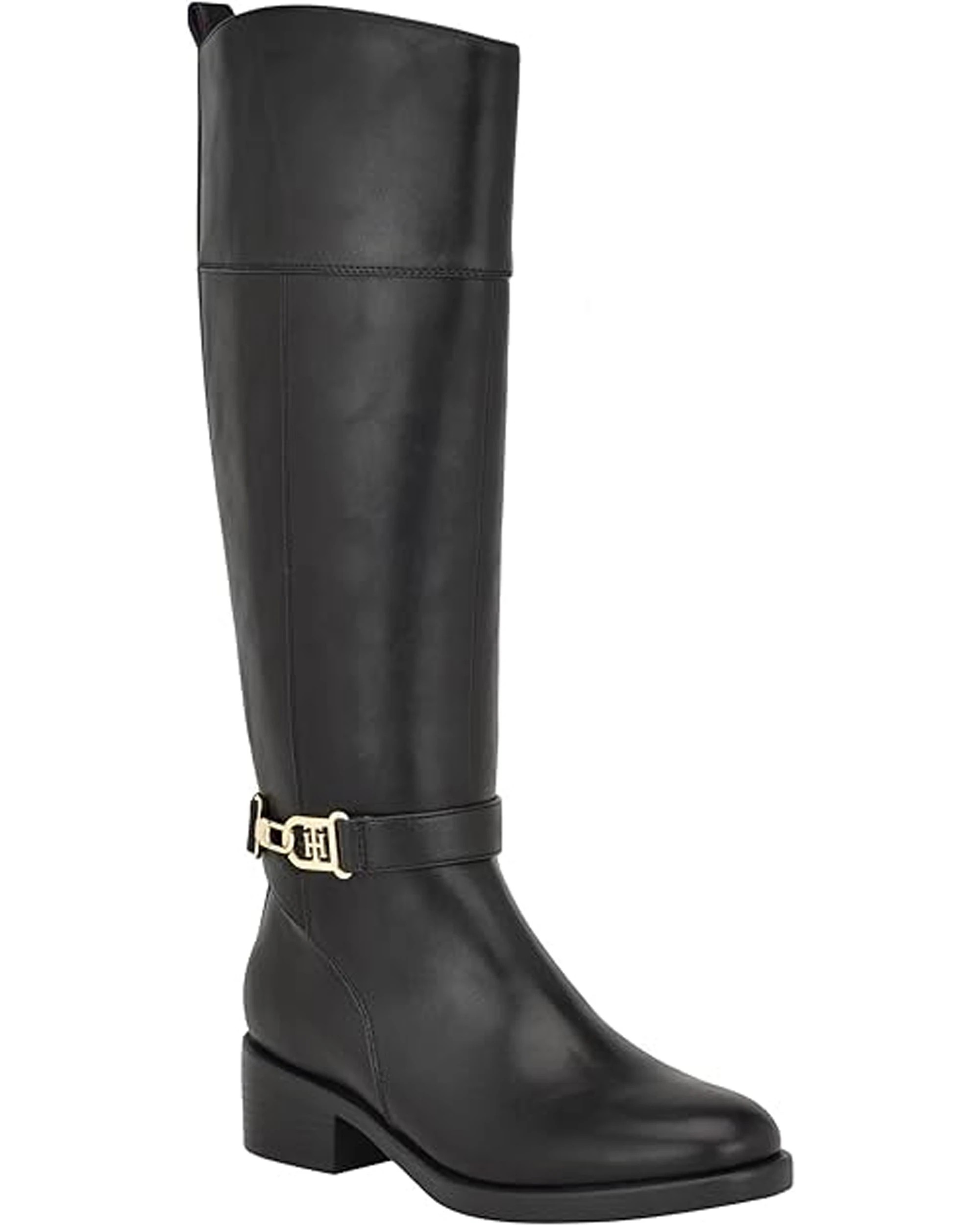1 Tommy Hilfiger Ionni Womens Knee High Riding Boot - 9 - Black, 1 of 4