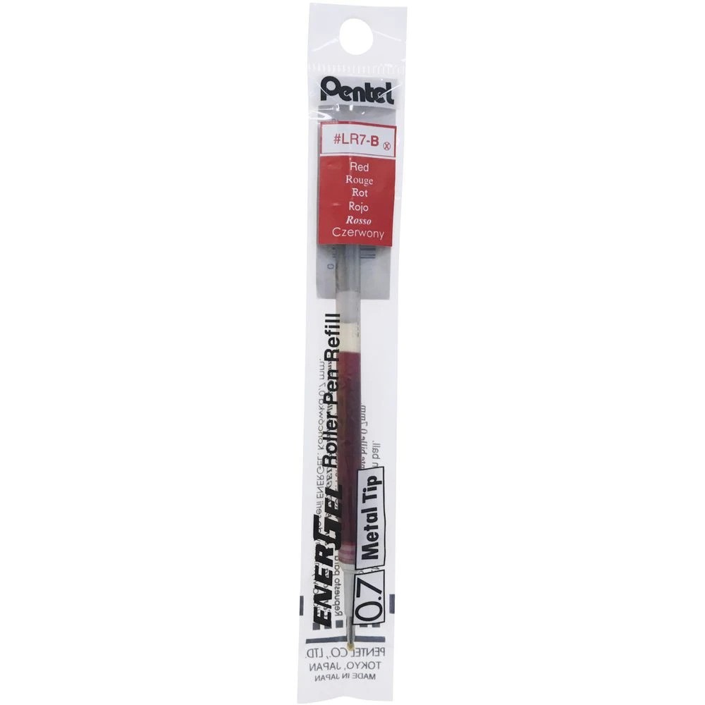3 Pentel Energel Pen Refill 0.7mm Red, 3 of 4