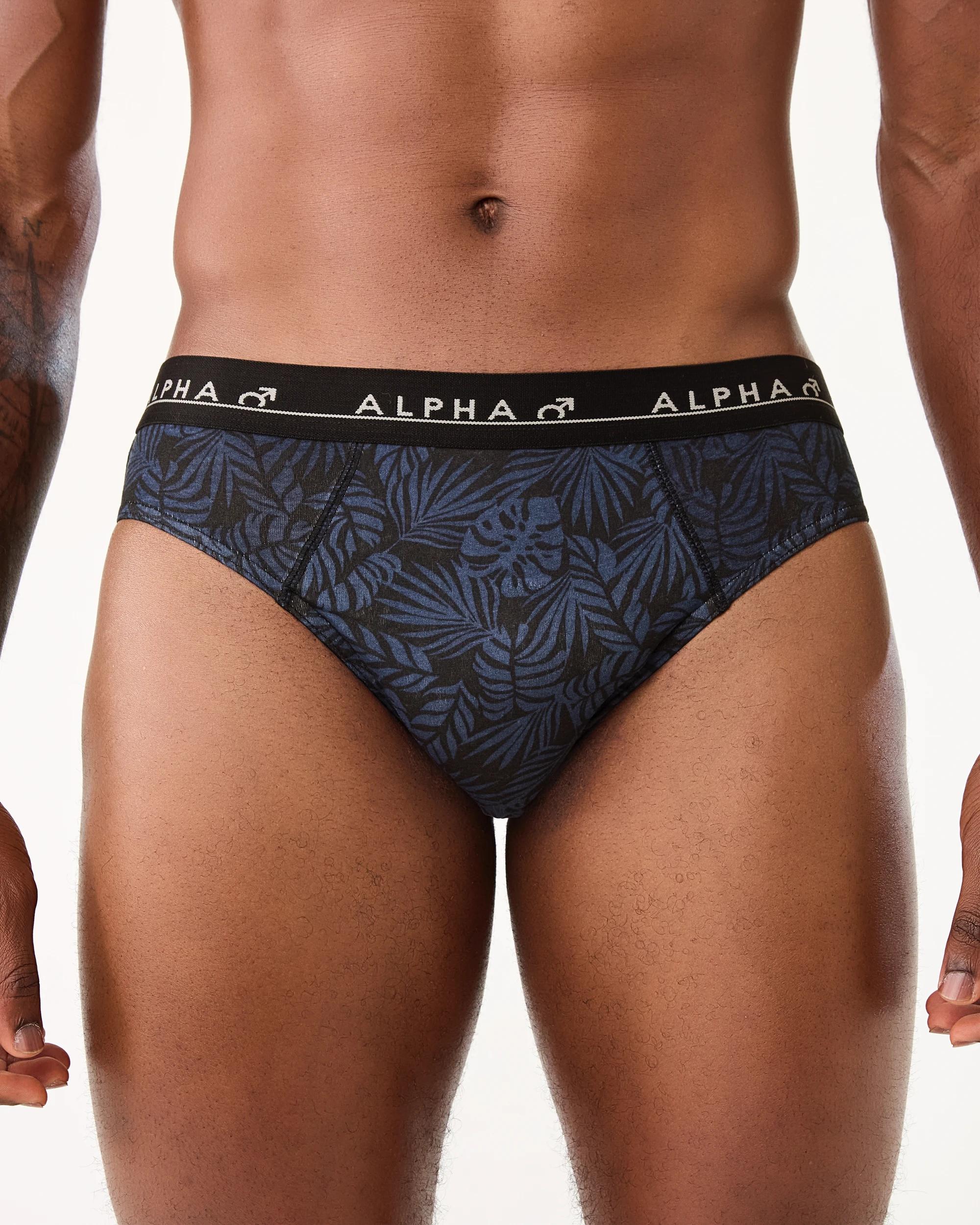 6 5 Pack Printed Briefs Nvy Palm, 6 of 10