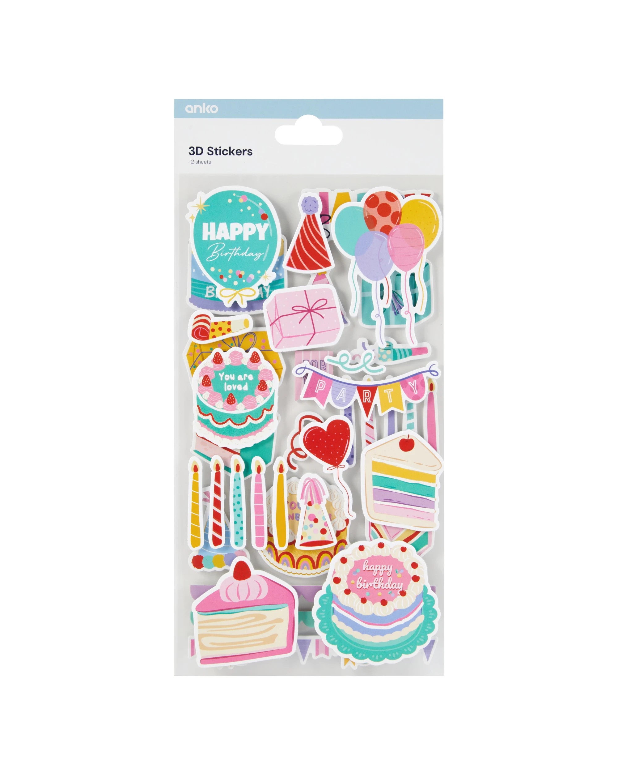 1 3D Stickers - Birthday, 1 of 3