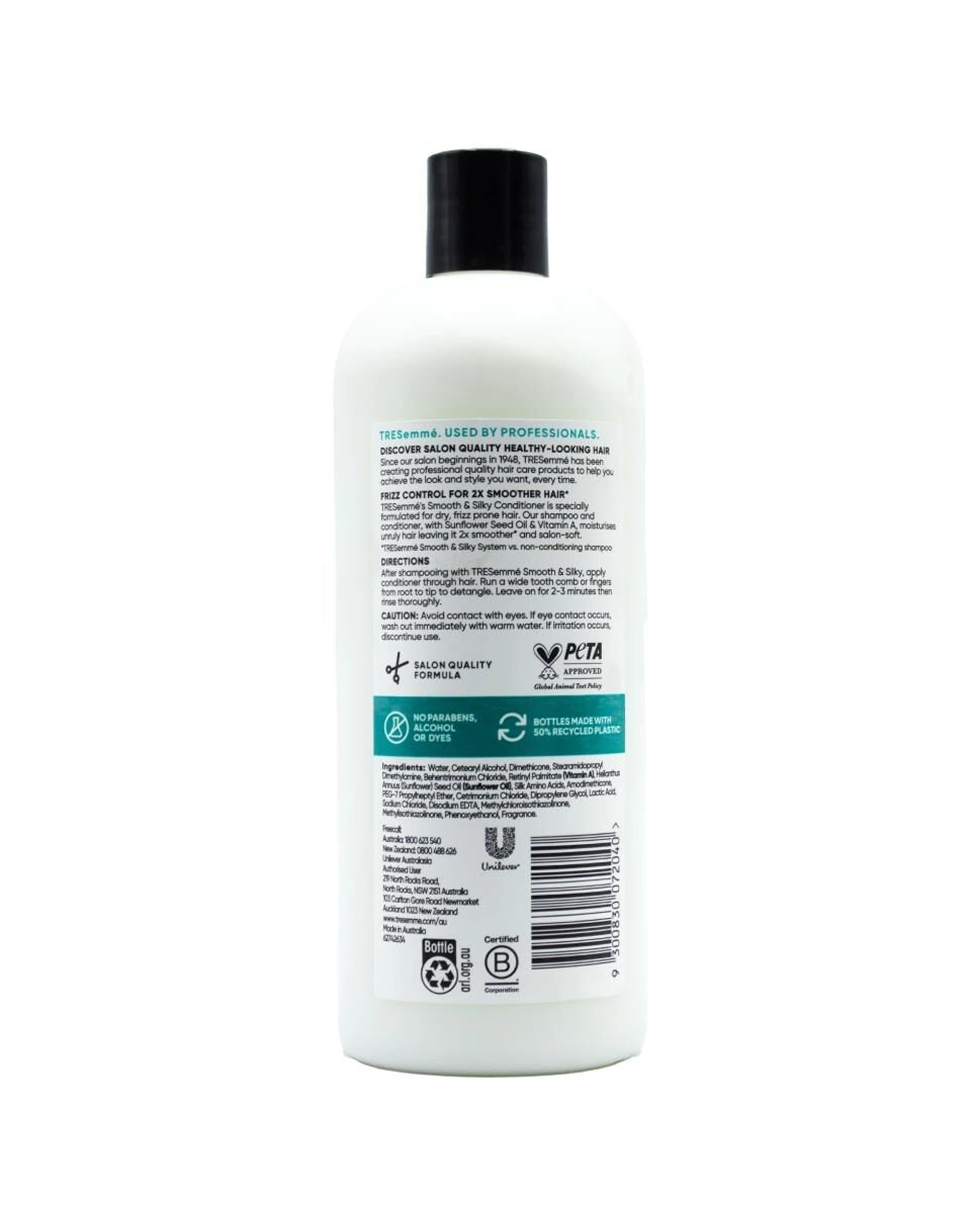 3 TRESemme 4PK Smooth and Silky Conditioner 750ml Sunflower Seed Oil Vitamin A - Multi, 3 of 3