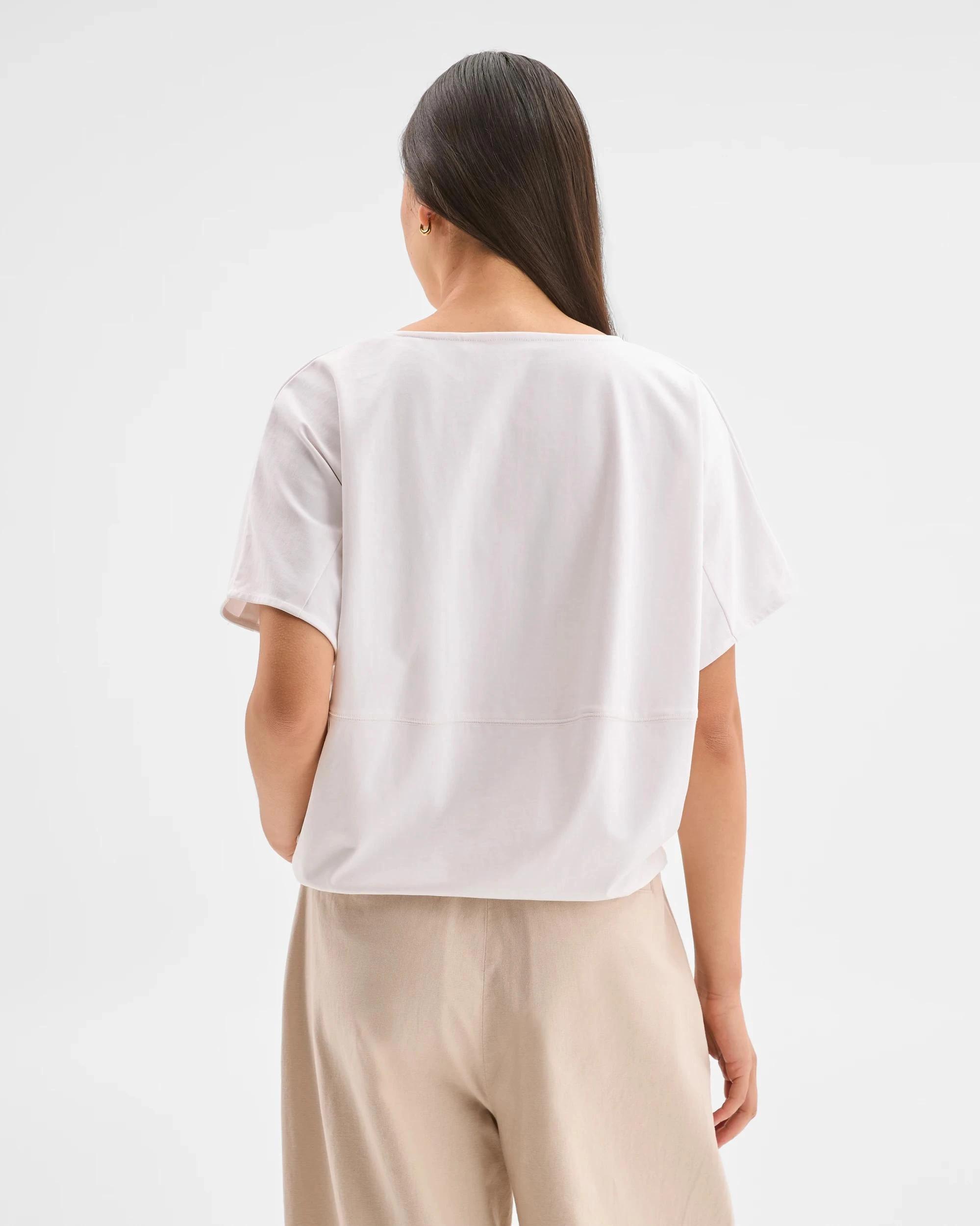 5 Target Woman Australian Cotton Drawcord Hem T-Shirt BRILLIANT WHITE, 5 of 5