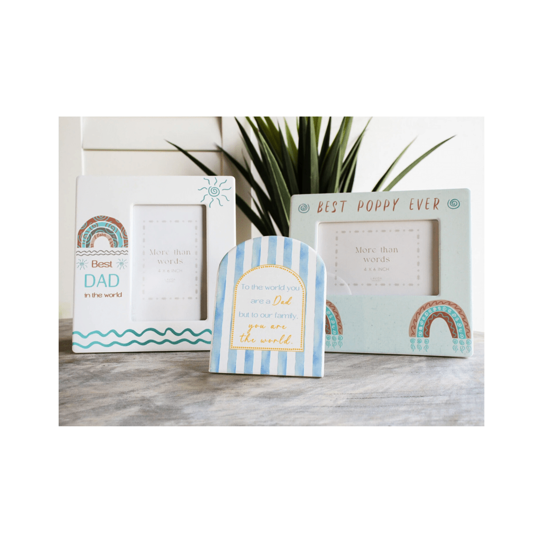 2 Ceramic 11x14cm Dad Gift Plaque Father's Day Birthday Message Decorative Sign
 - Multi, 2 of 3