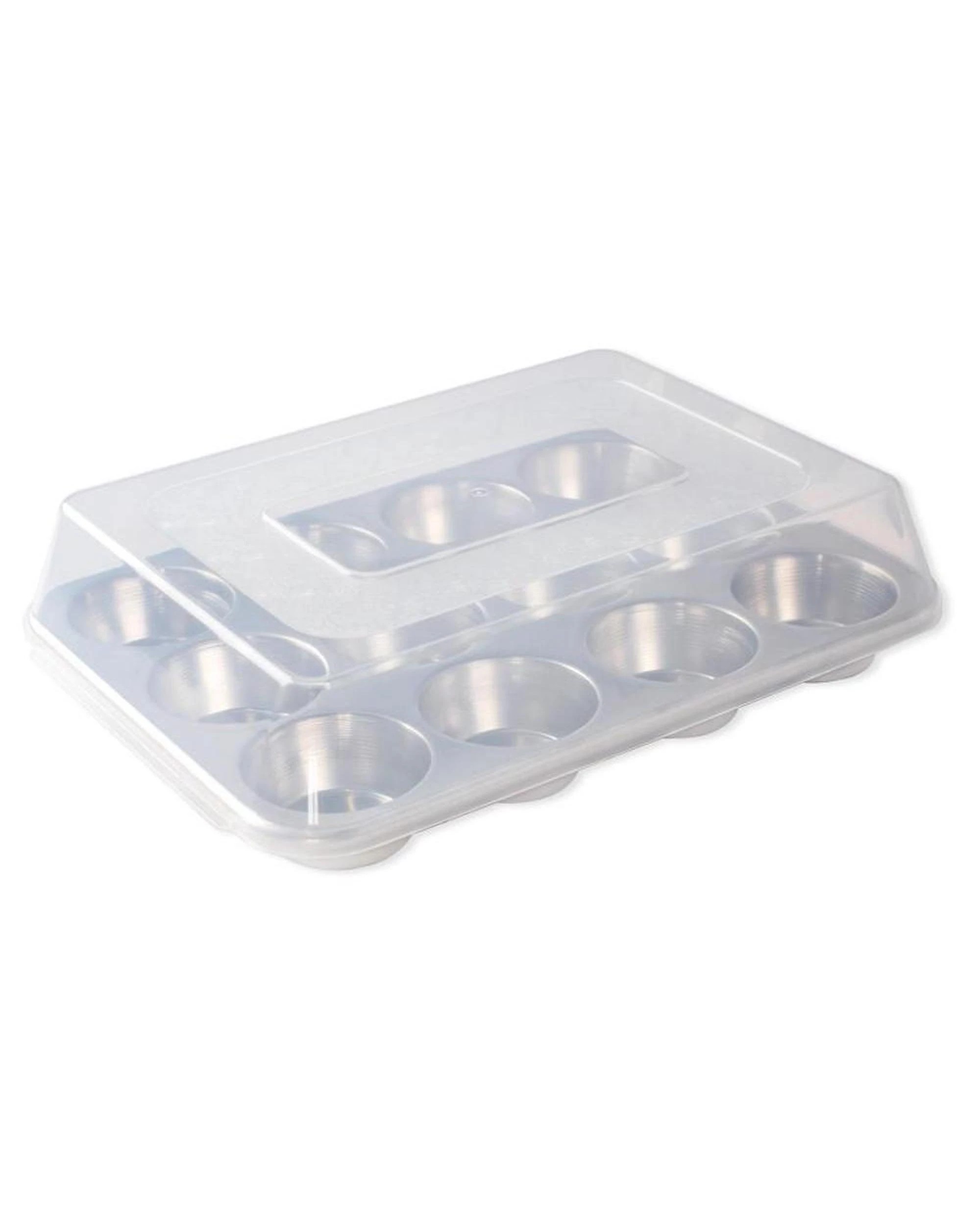 1 Nordic Ware Naturals 12 Cup Muffin Pan With High Domed Lid  34 x 25 x 8cm, 1 of 5