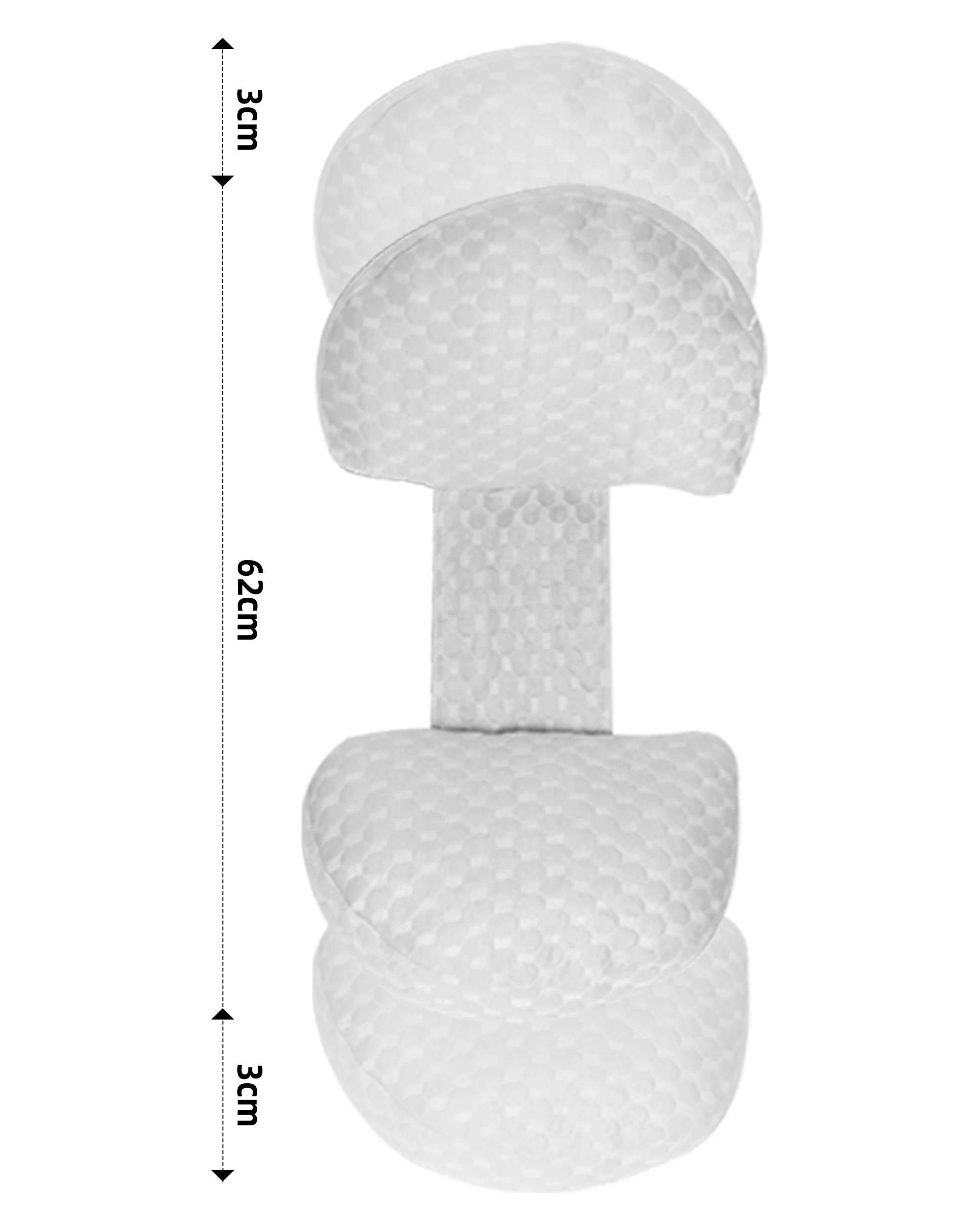 5 Playpals 3-Piece Adjustable Pregnancy Pillow H L V Shaped Body Pillow White, 5 of 6
