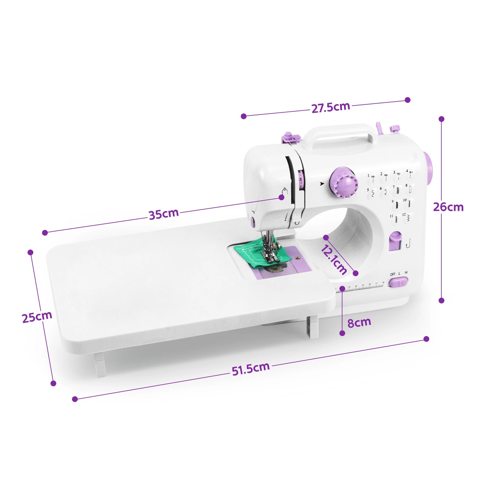 4 Ausway Mini Sewing Machine Electric Reverse Stitching Portable, 4 of 8