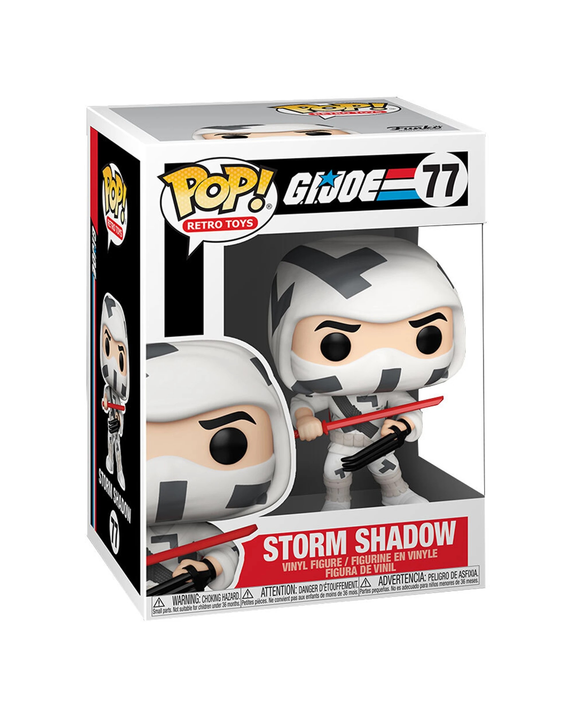2 Pop! G.I Joe Storm Shadow Vinyl Figurine Toy 10cm - Multi, 2 of 2