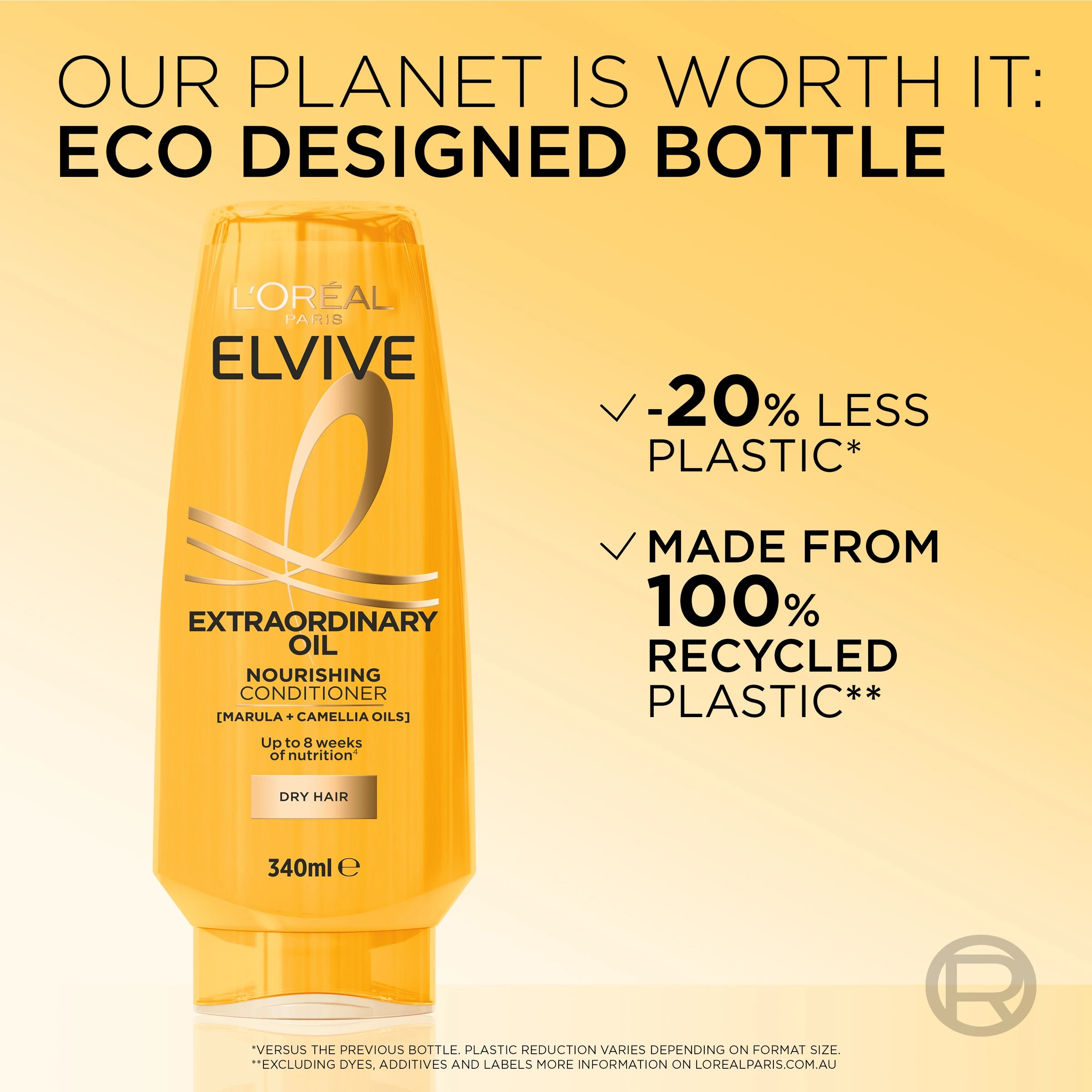 4 L'Oreal Paris Elvive Extraordinary Oil Nourishing Conditioner 340ml - Marula and Camellia Oil, 4 of 4